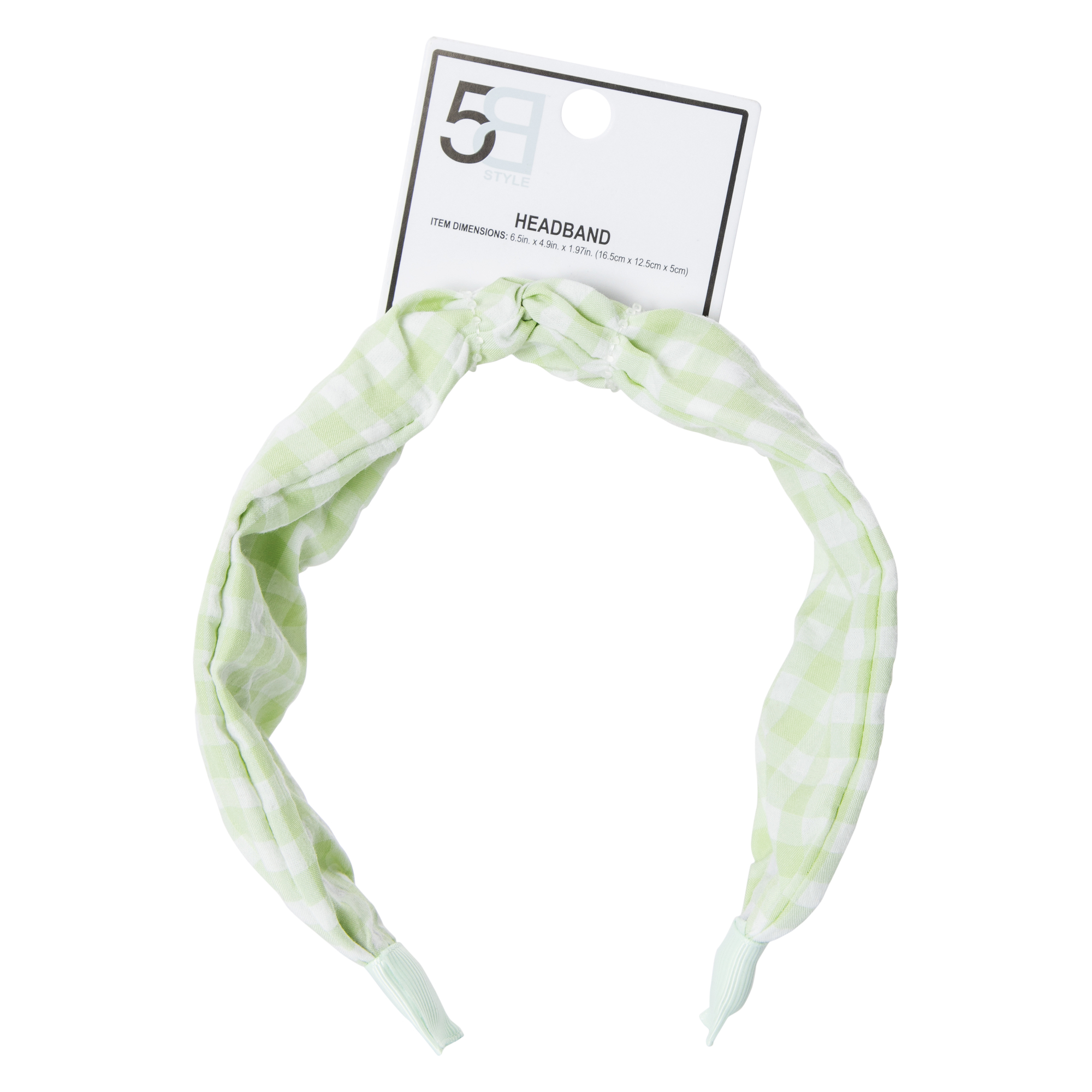 Fabric Twist Headband - Gingham