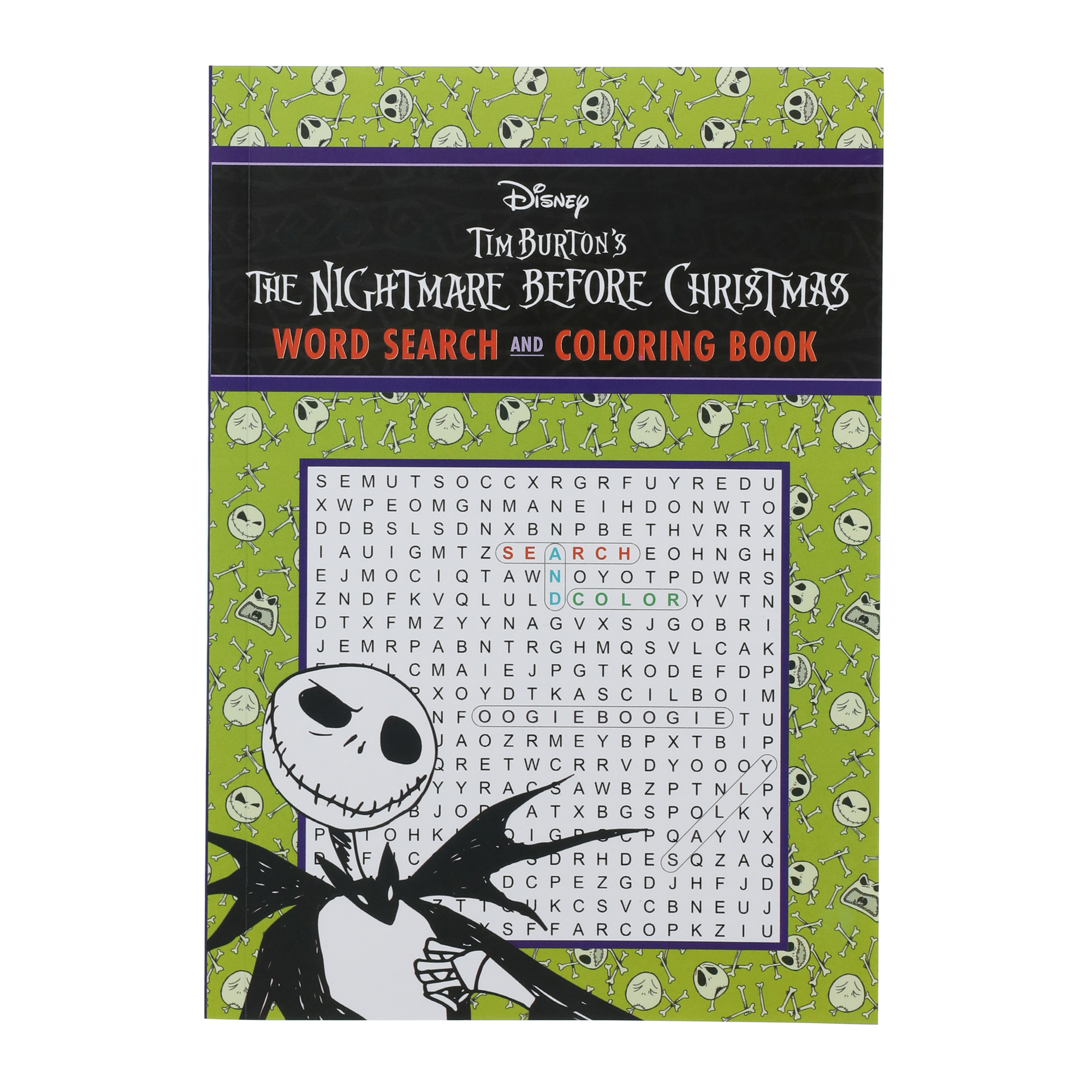 Disney Tim Burton's The Nightmare Before Christmas Word Search & Coloring Book