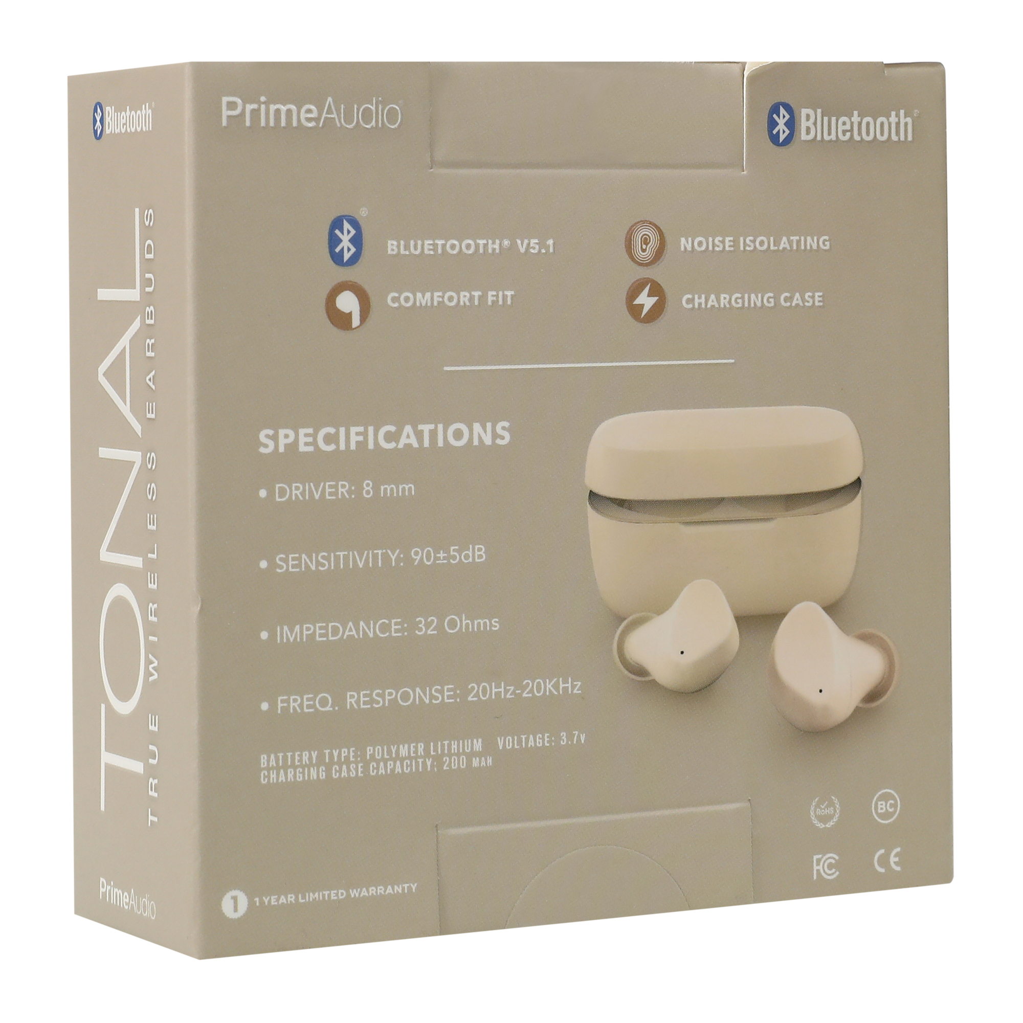 Tonal Noise-Isolating Bluetooth® Earbuds With Mic