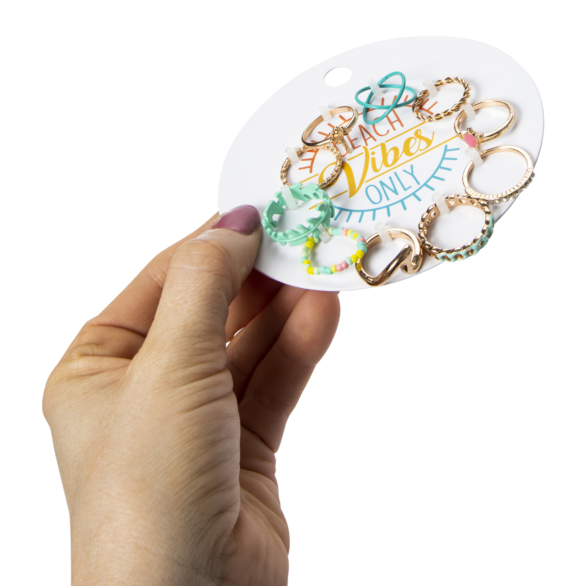 Beach Vibes Only Rings 10-Piece Set