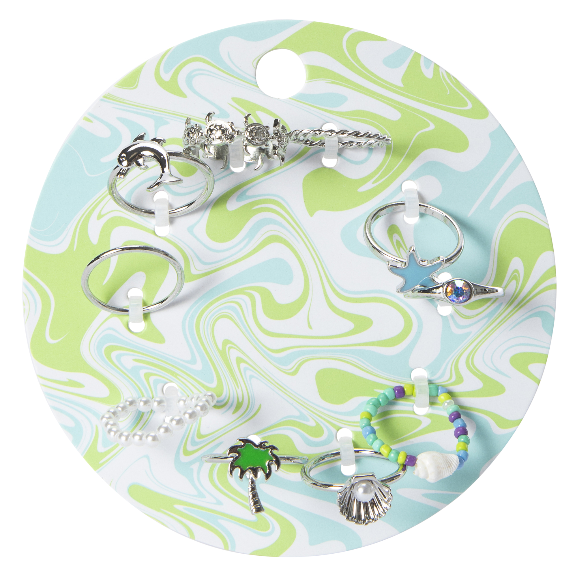 Ocean Themed Rings 10-Piece Set