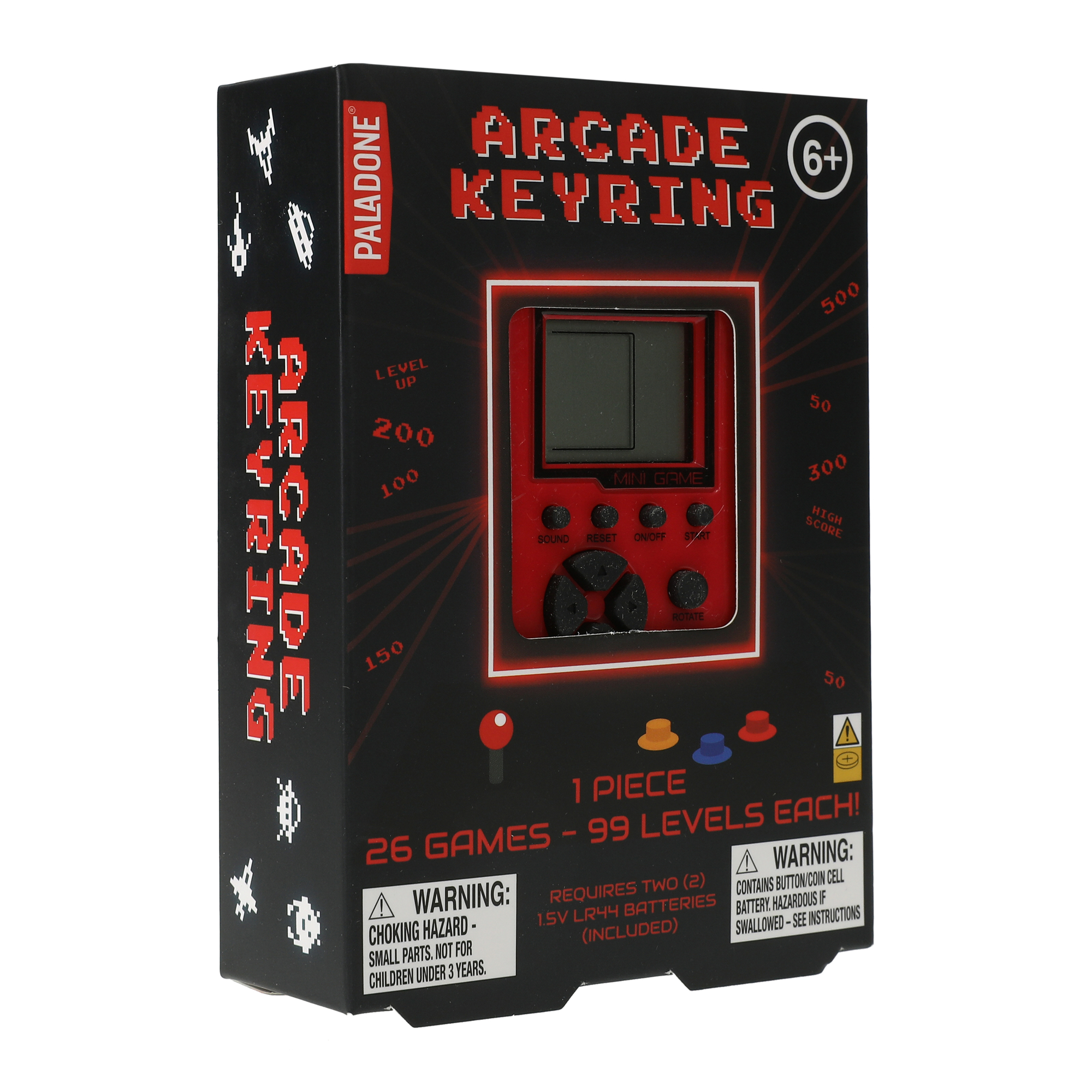 Paladone® Arcade Keyring With 26 Games