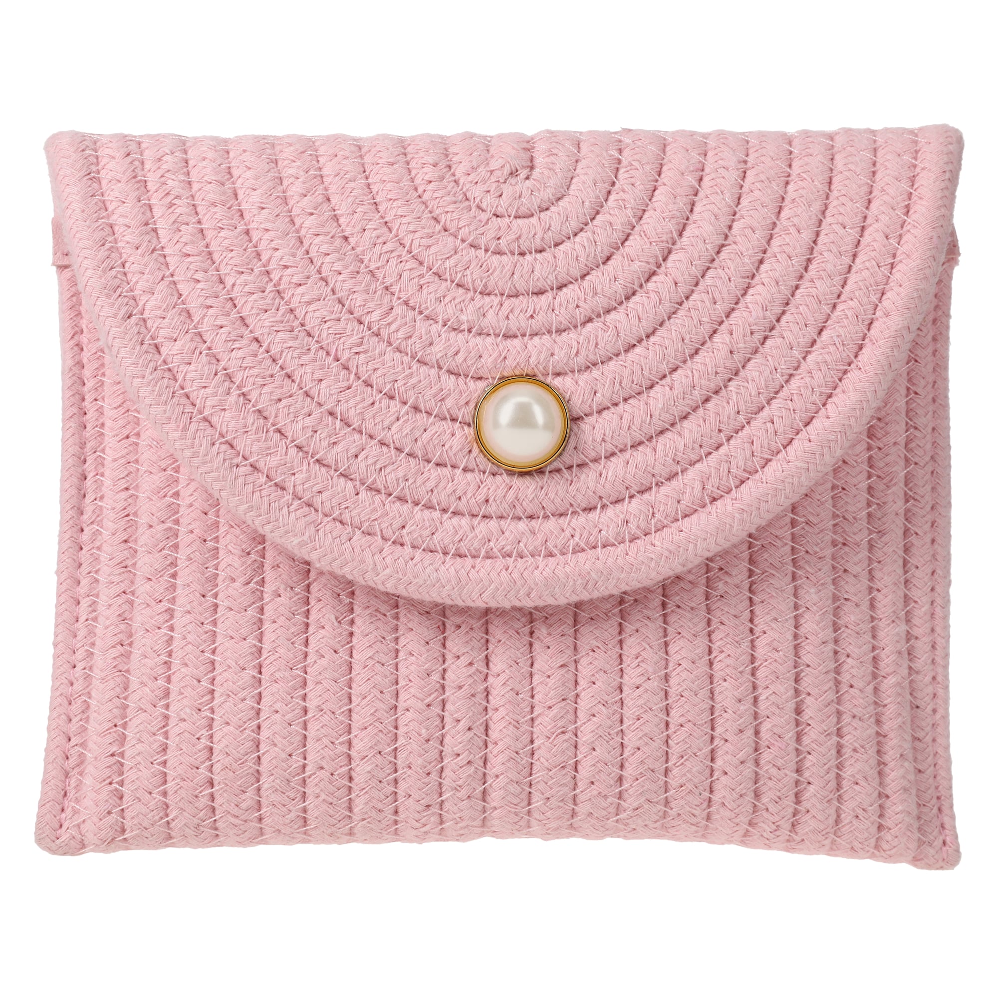 Woven Crossbody Bag - Pink