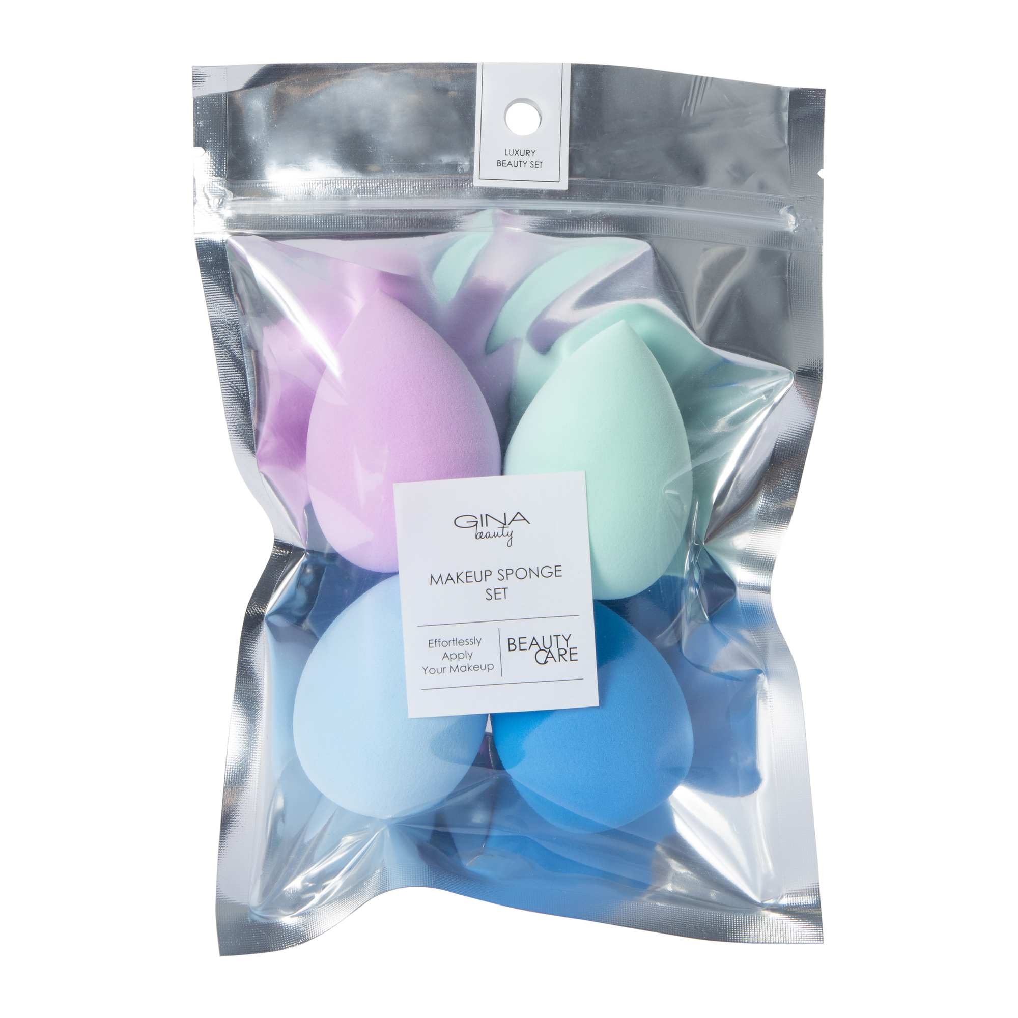 Gina Beauty 4-Piece Egg Makeup Sponges Set