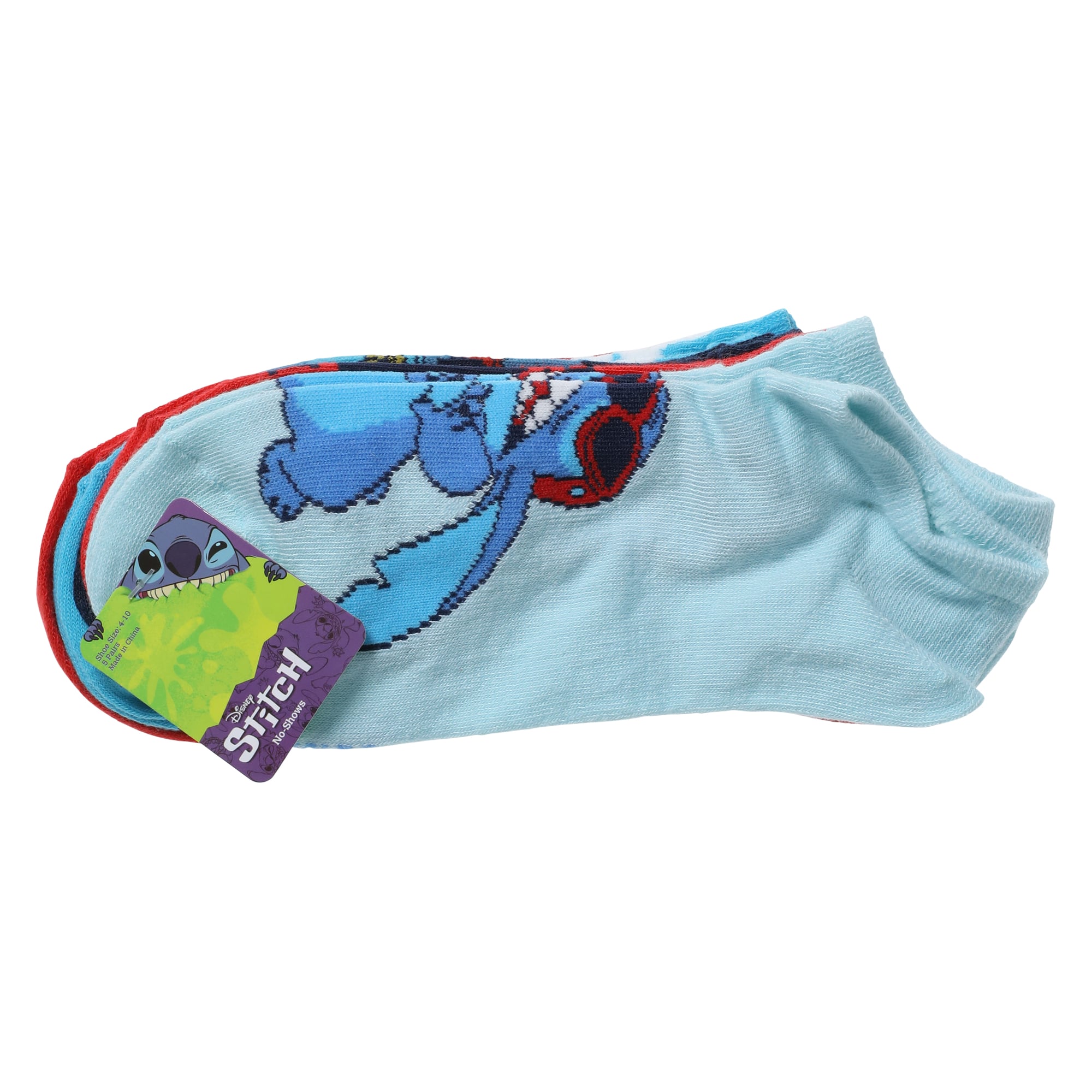 Disney Lilo & Stitch Ladies Ankle Socks 5-Pack - Vacation