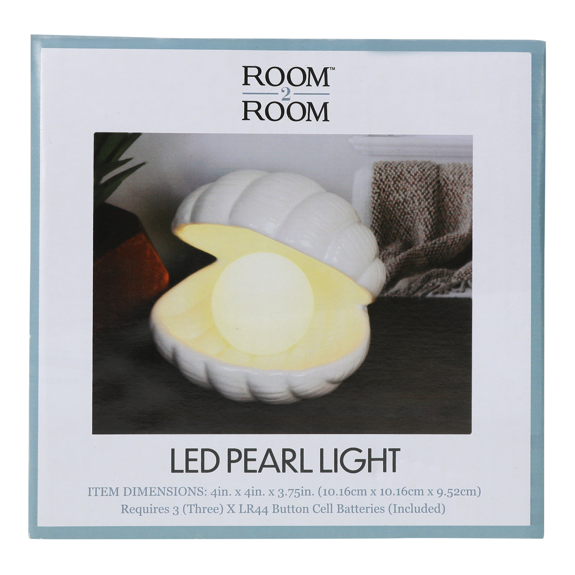 ceramic seashell with pearl accent lamp | Five Below