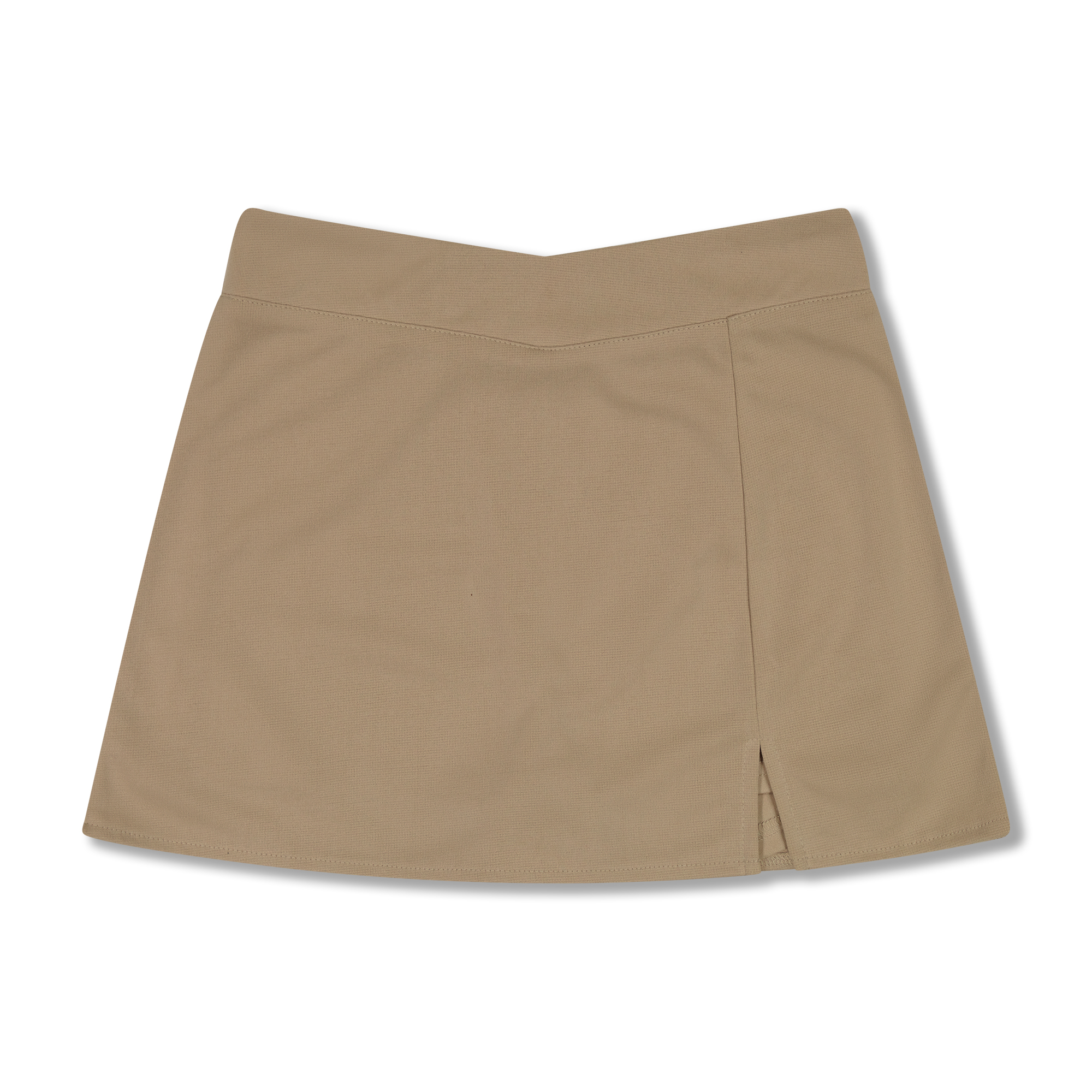 Khaki V-Waist Skort