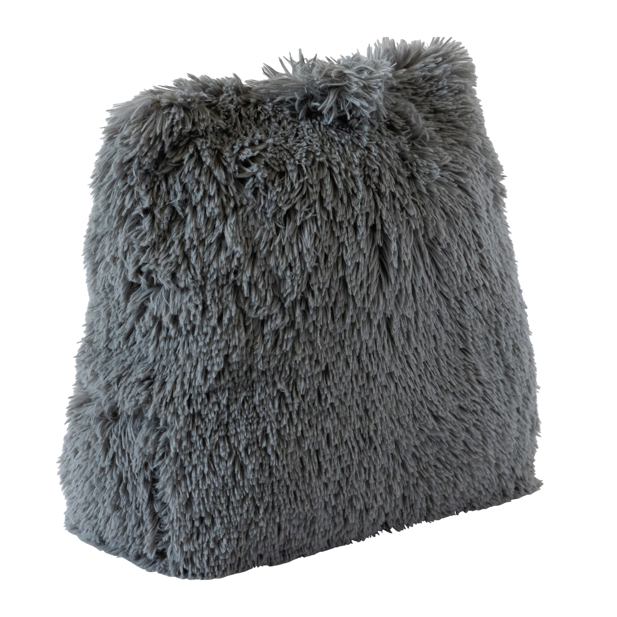 Plush Wedge Pillow With Built-in Pocket
