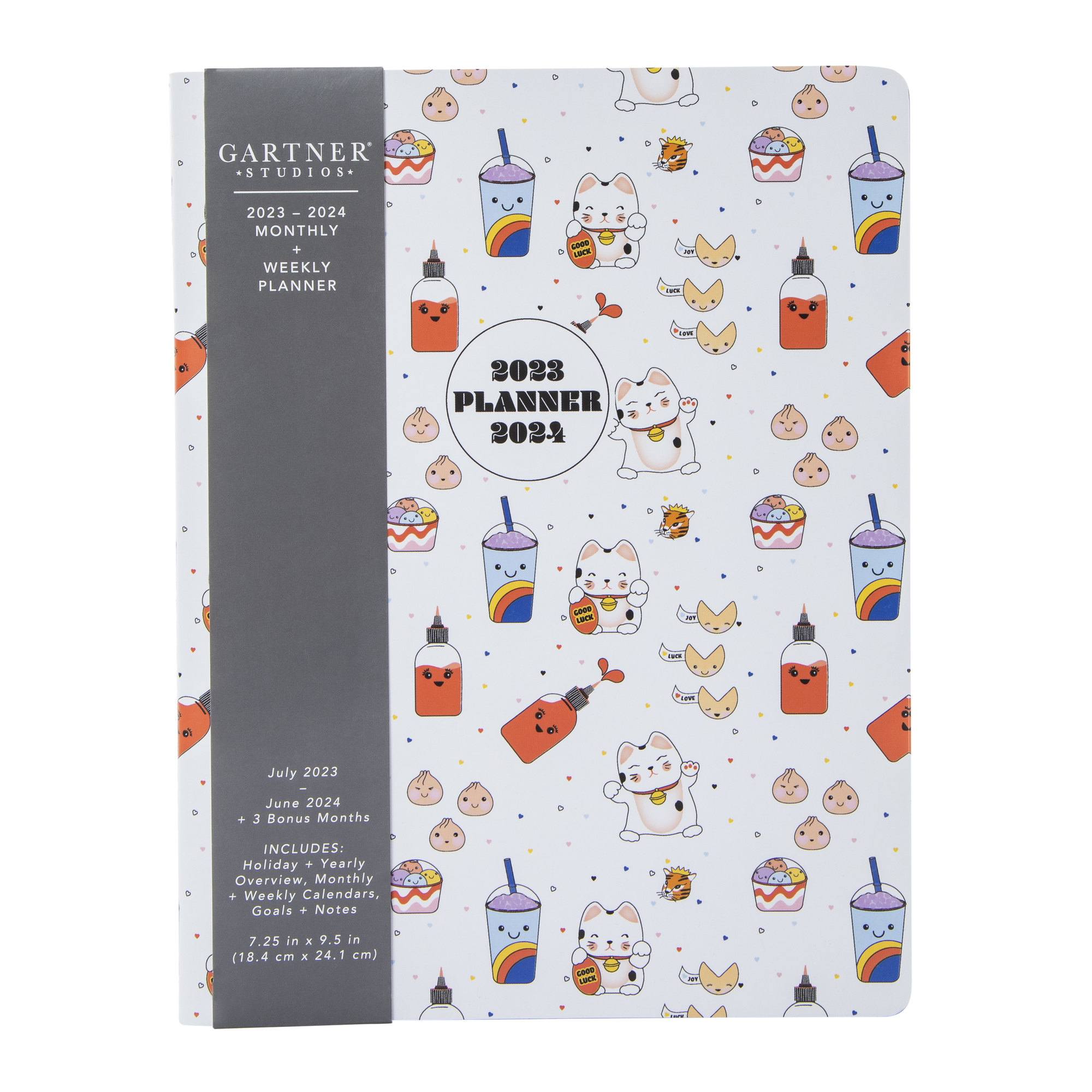 2023-2024 Monthly & Weekly Planner 7.3in x 9.5in - Dumpling