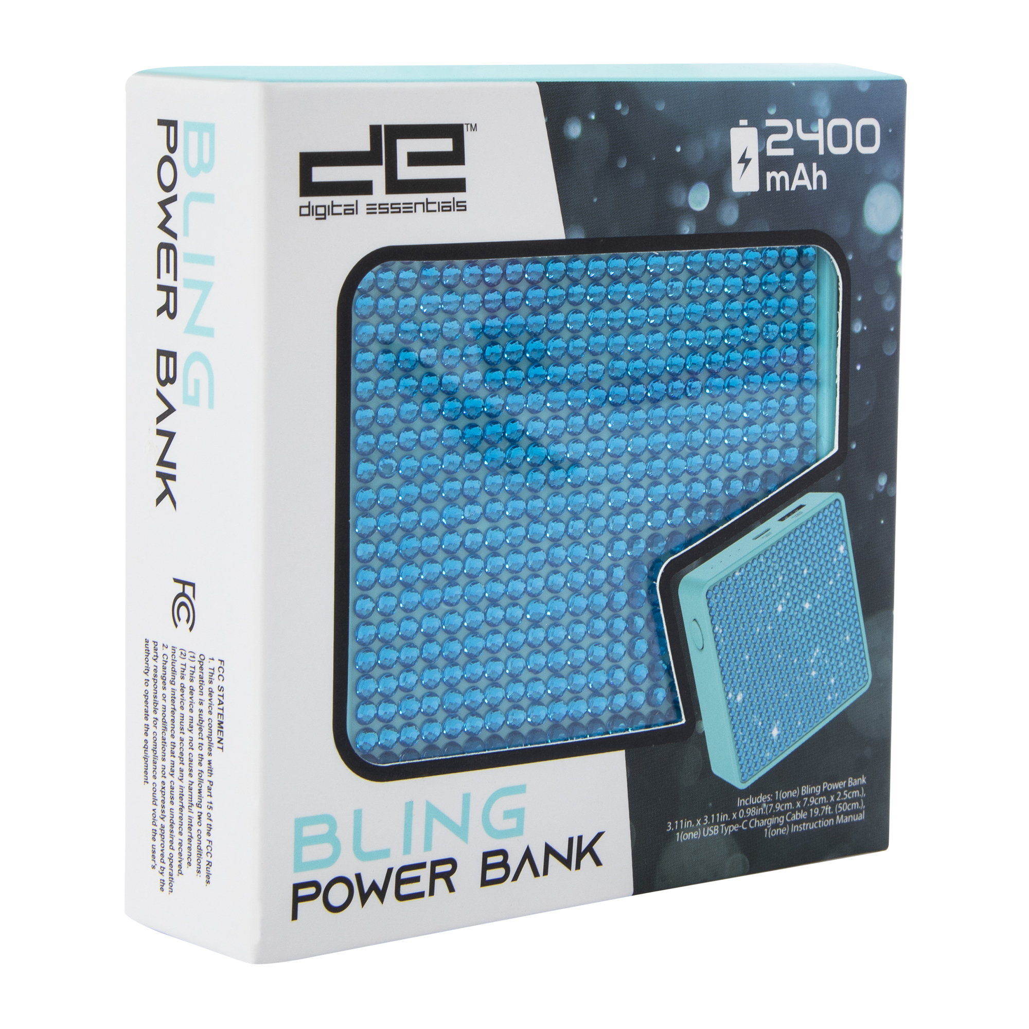 2400mAh Bling Power Bank