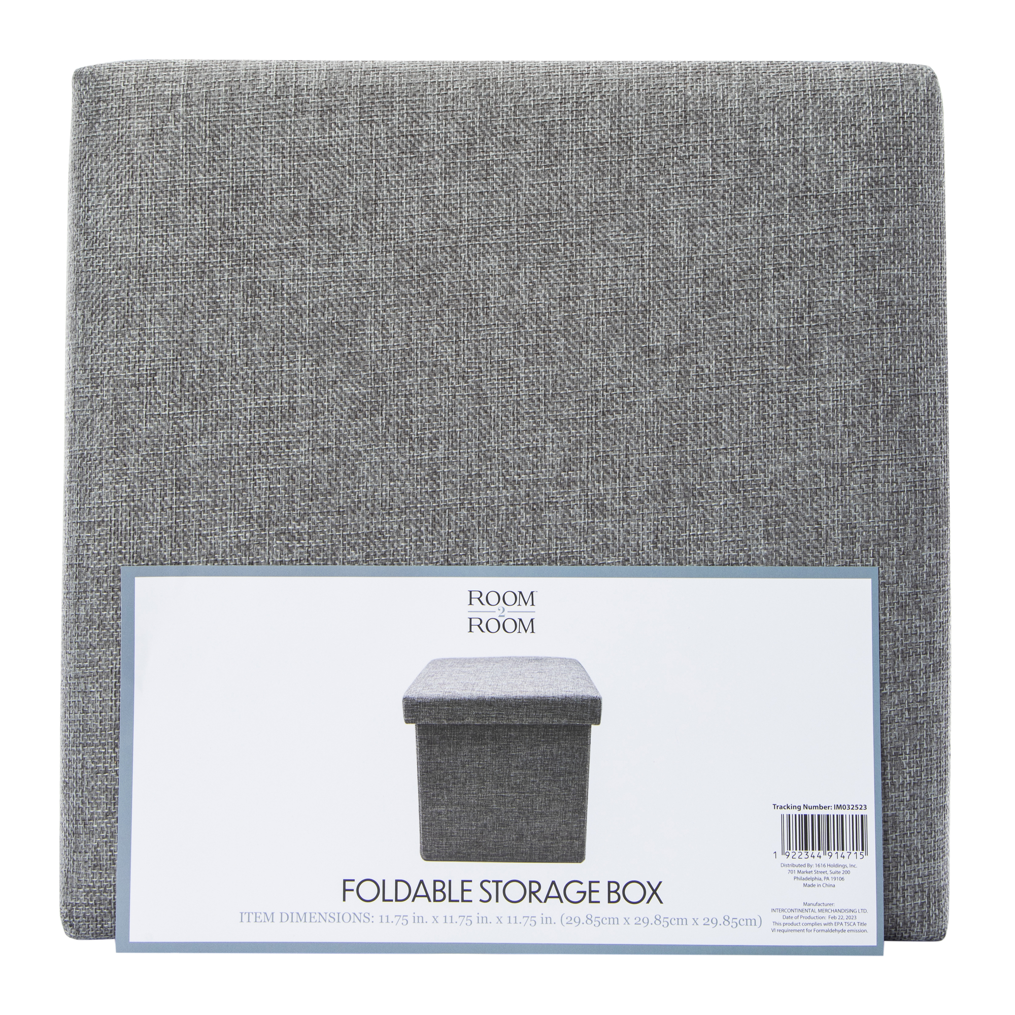 Foldable Storage Cube With Lid