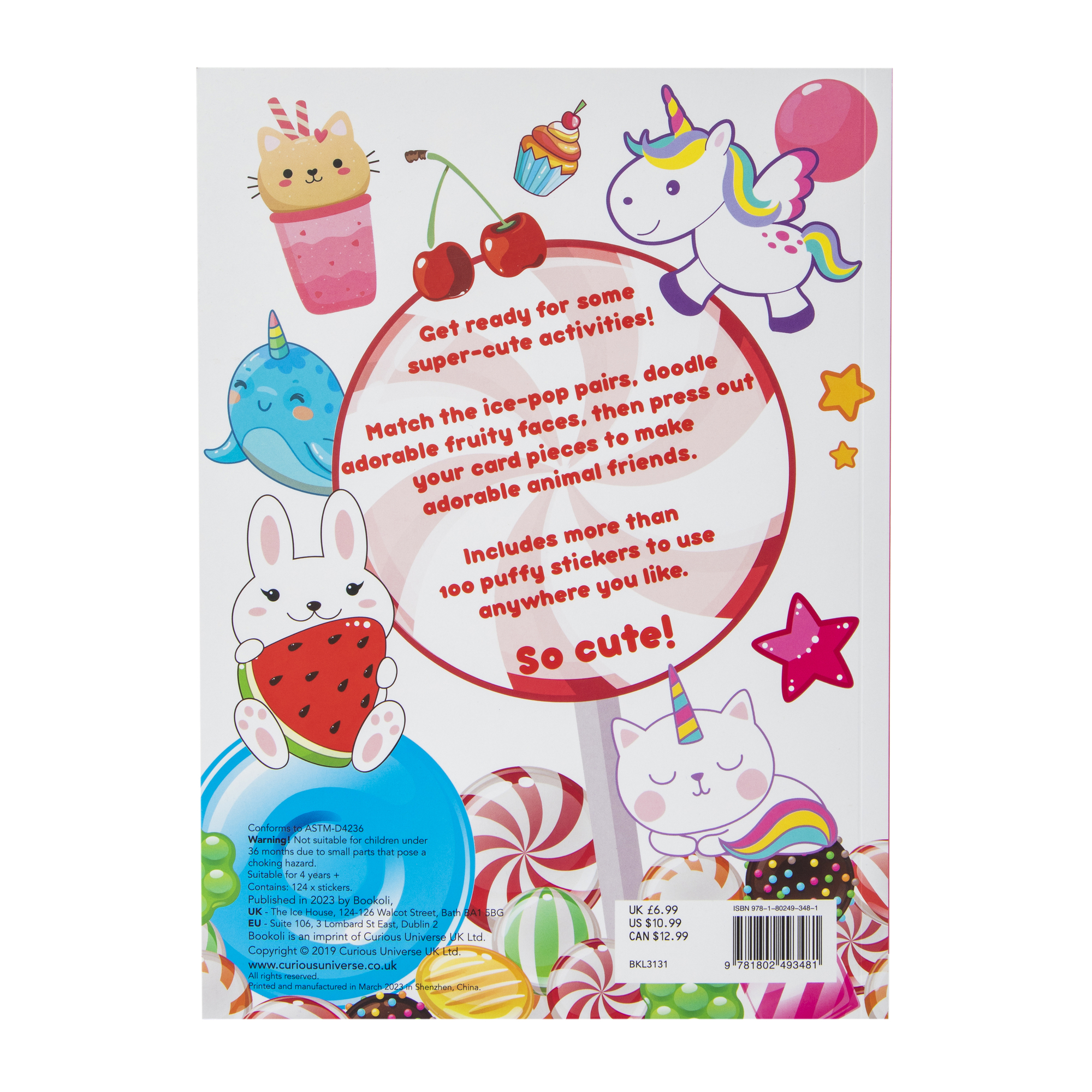 Cute Activities & Fun Press-Outs With Over 100 Puffy Stickers