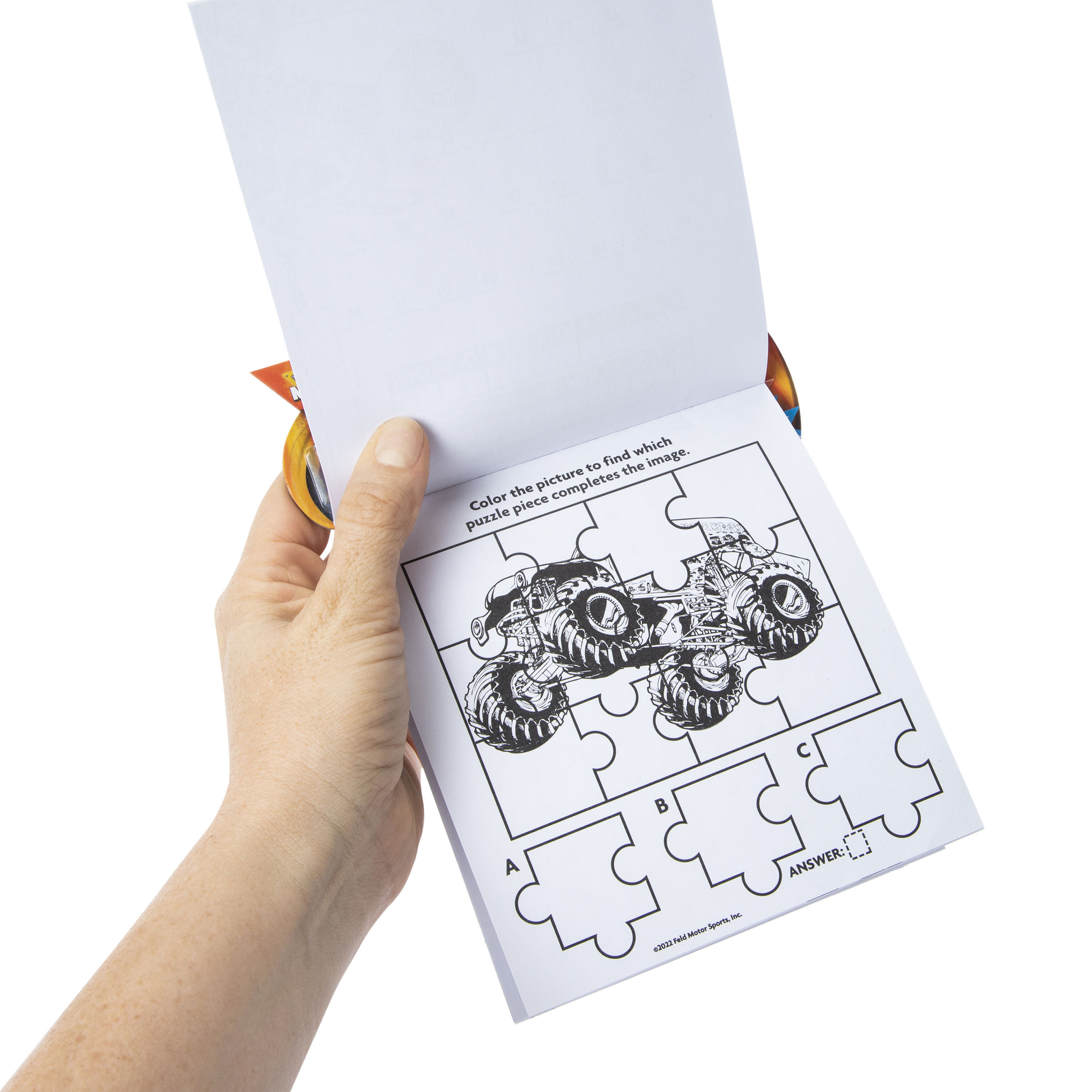 Imagine ink® Magic ink Pictures Mess-Free Coloring Book – Monster Jam