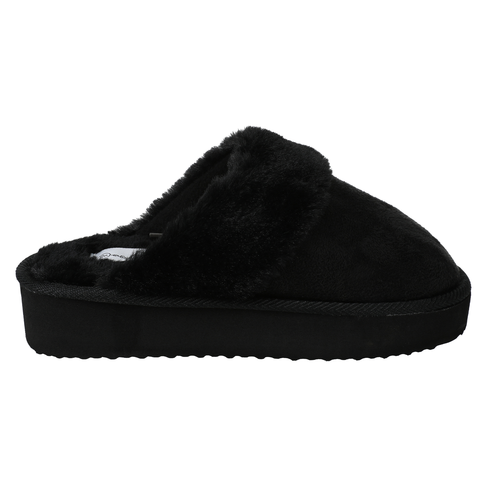 Ladies Faux Suede Scuff Slippers
