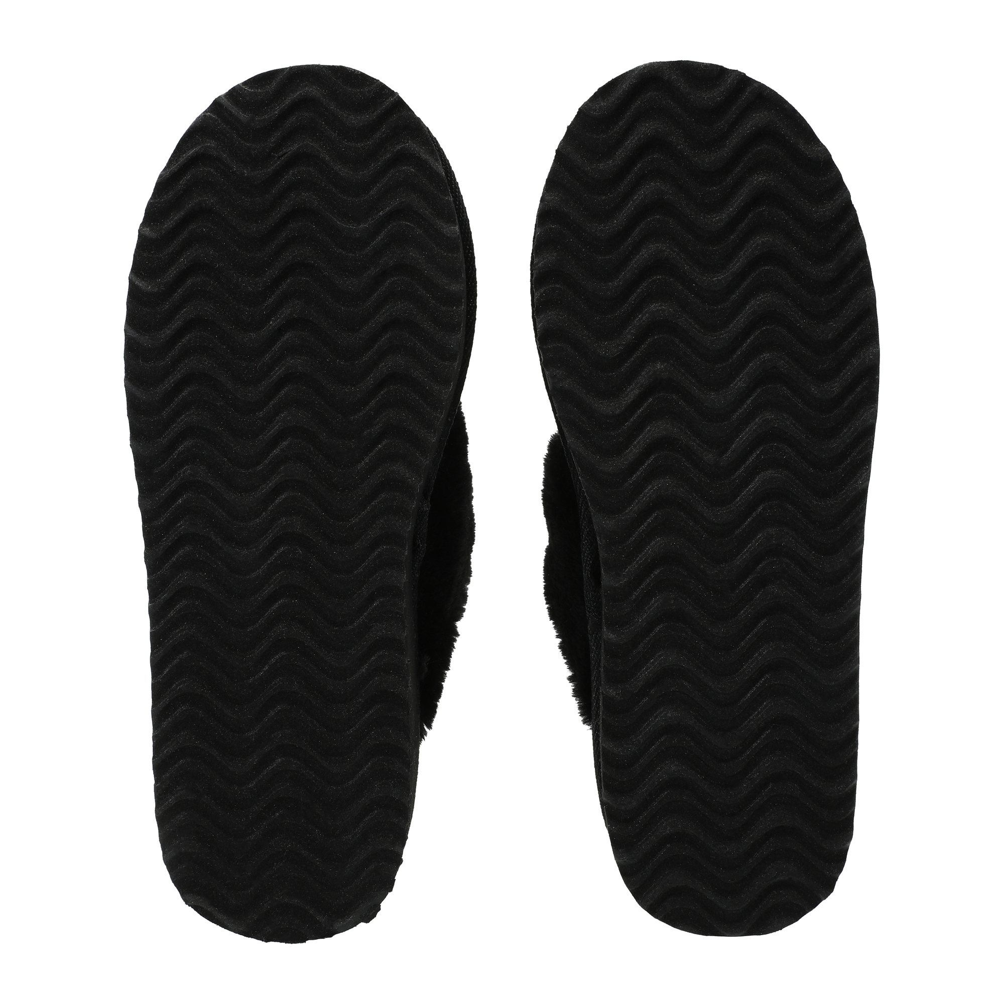 Ladies Faux Suede Scuff Slippers