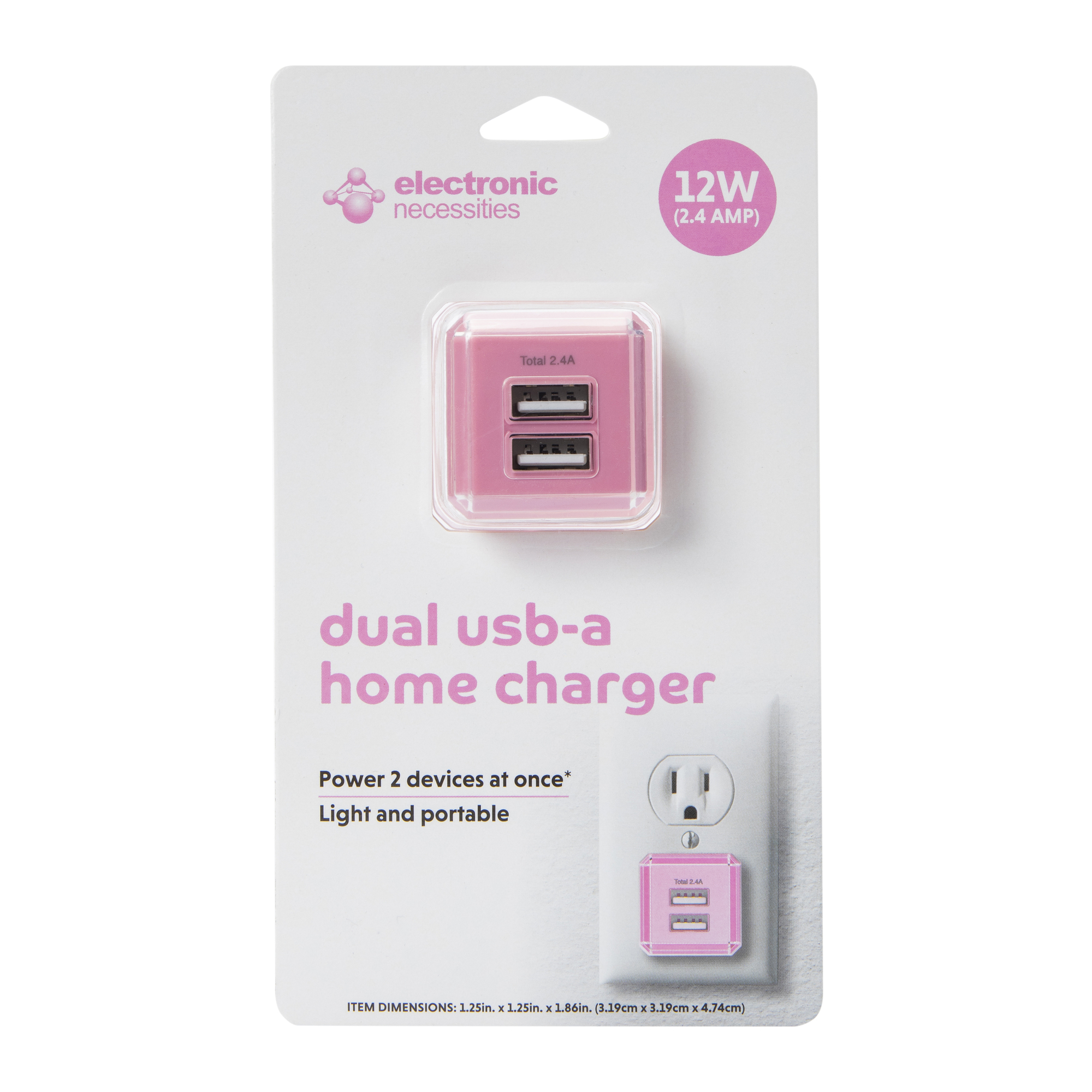 Dual USB-A Home Charger 2.4 Amp