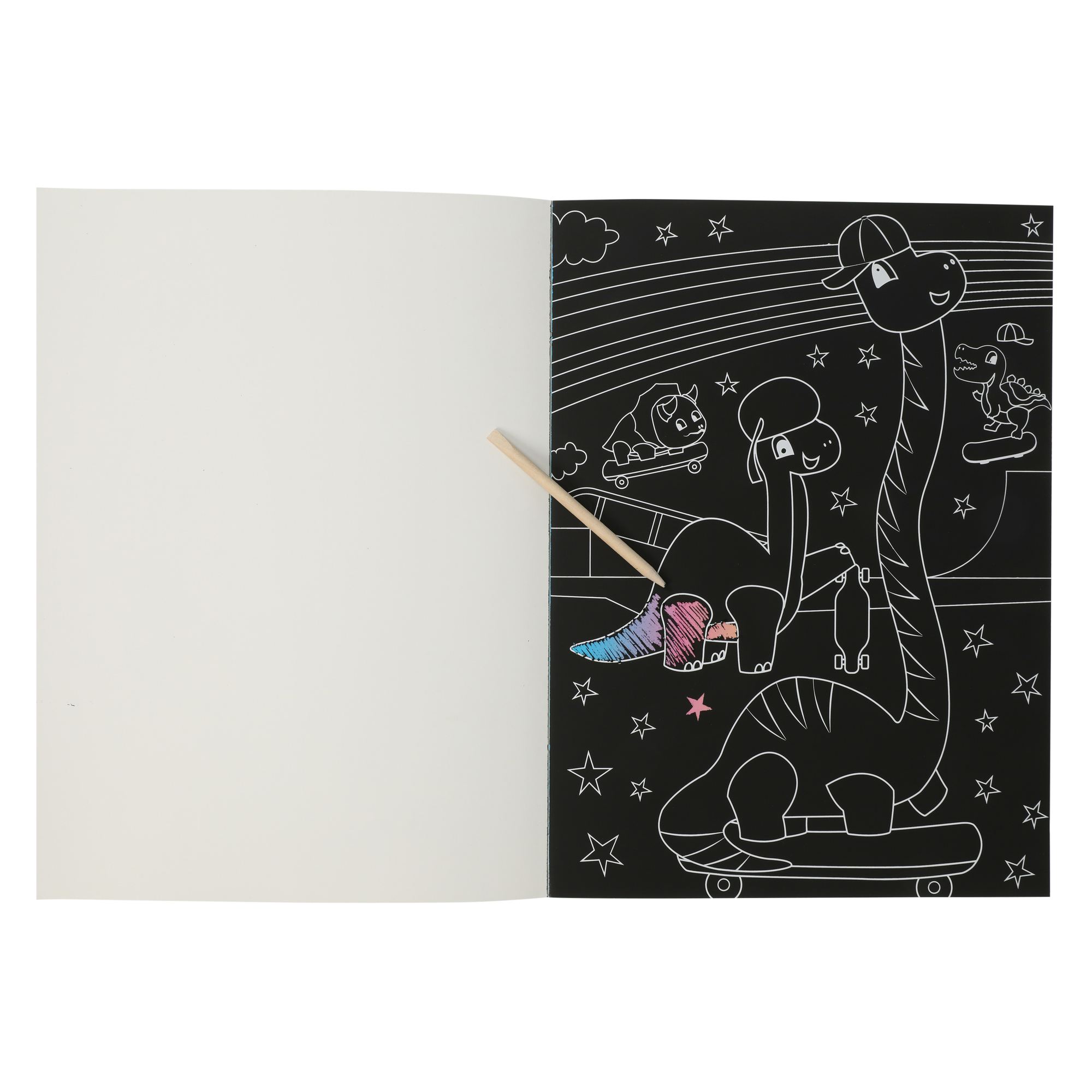 Scratch Art Activity Book - Dinosaurs