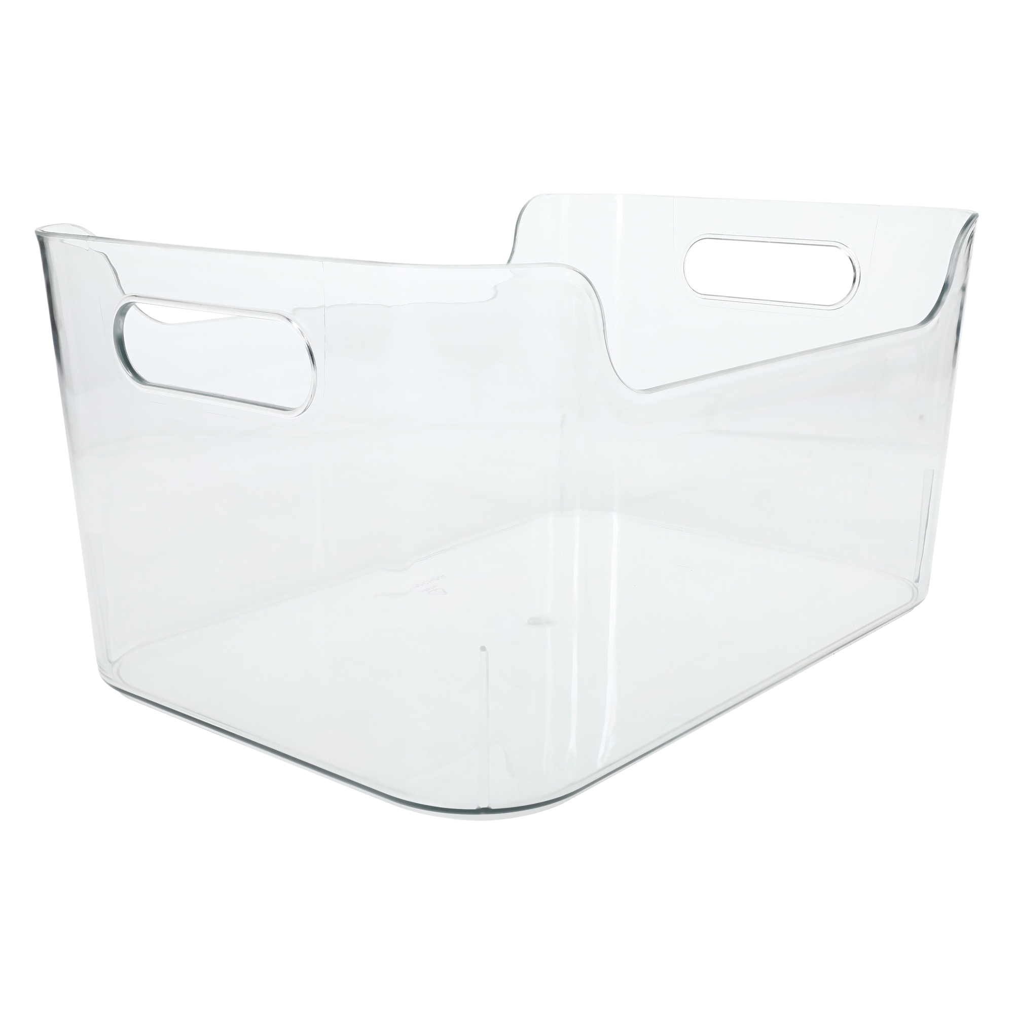 Small Clear Plastic Bin 6.8in x 10in