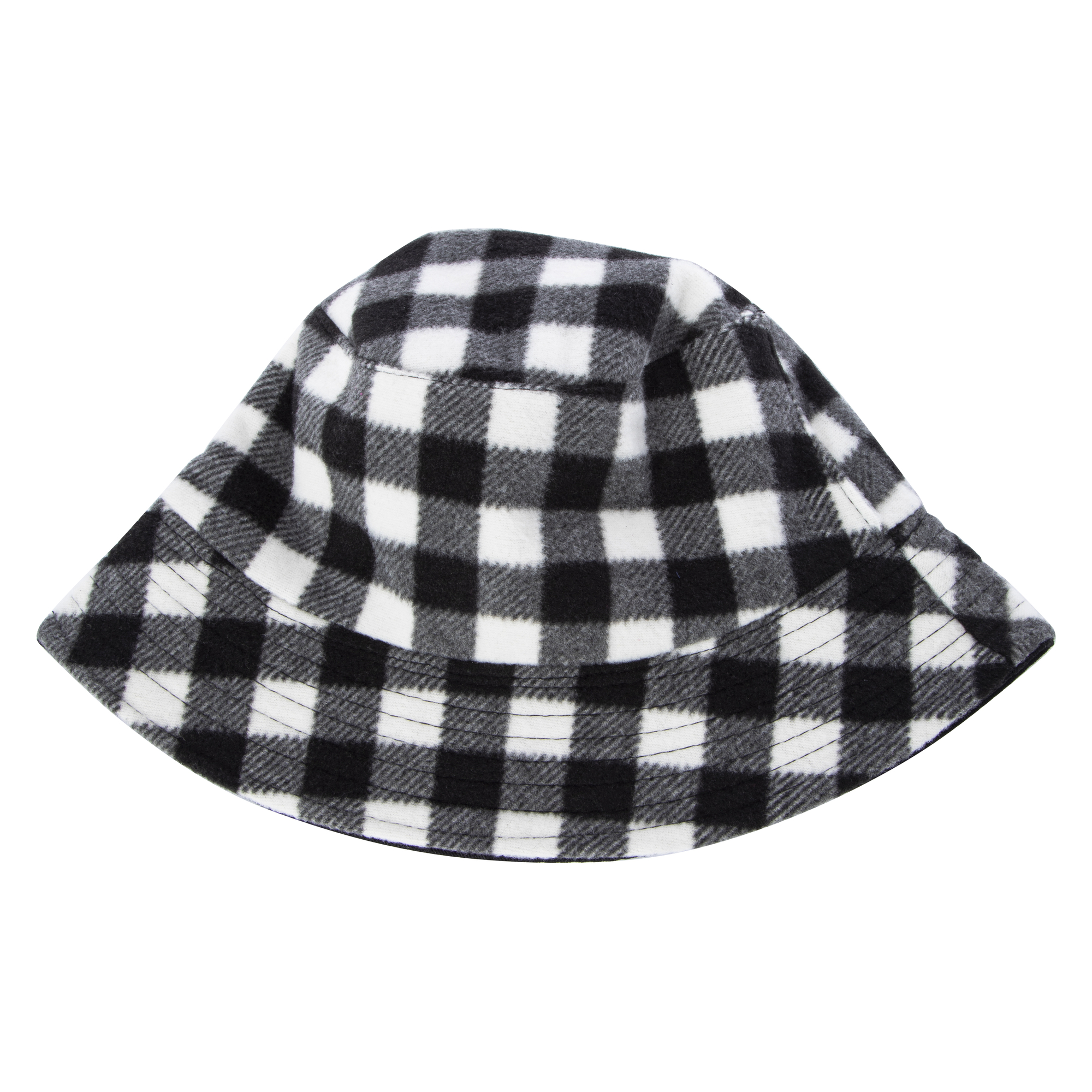 Reversible Plaid Bucket Hat