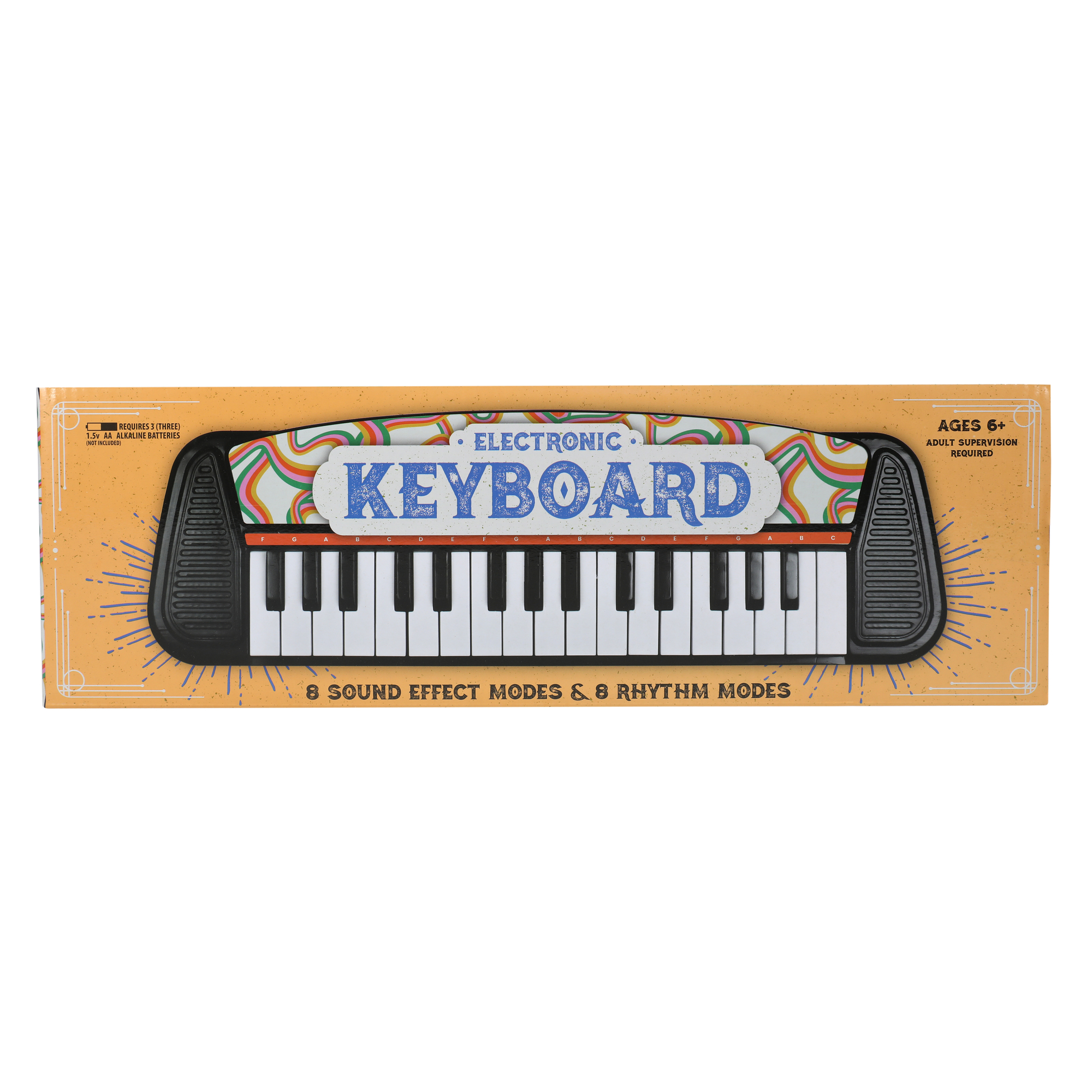 Electronic Keyboard - Swirls