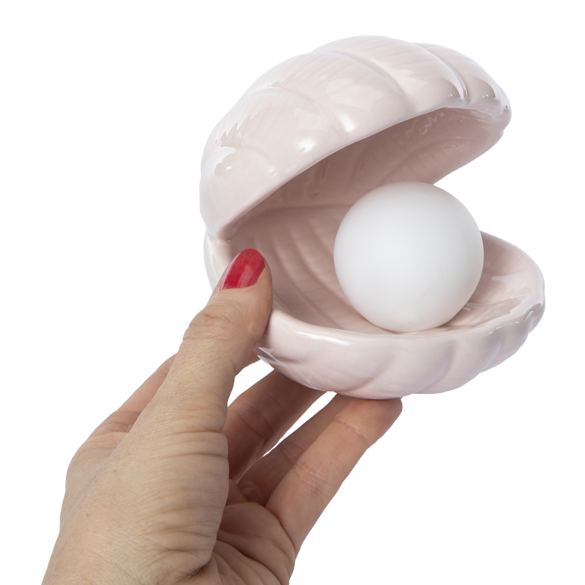 ceramic seashell with pearl accent lamp | Five Below