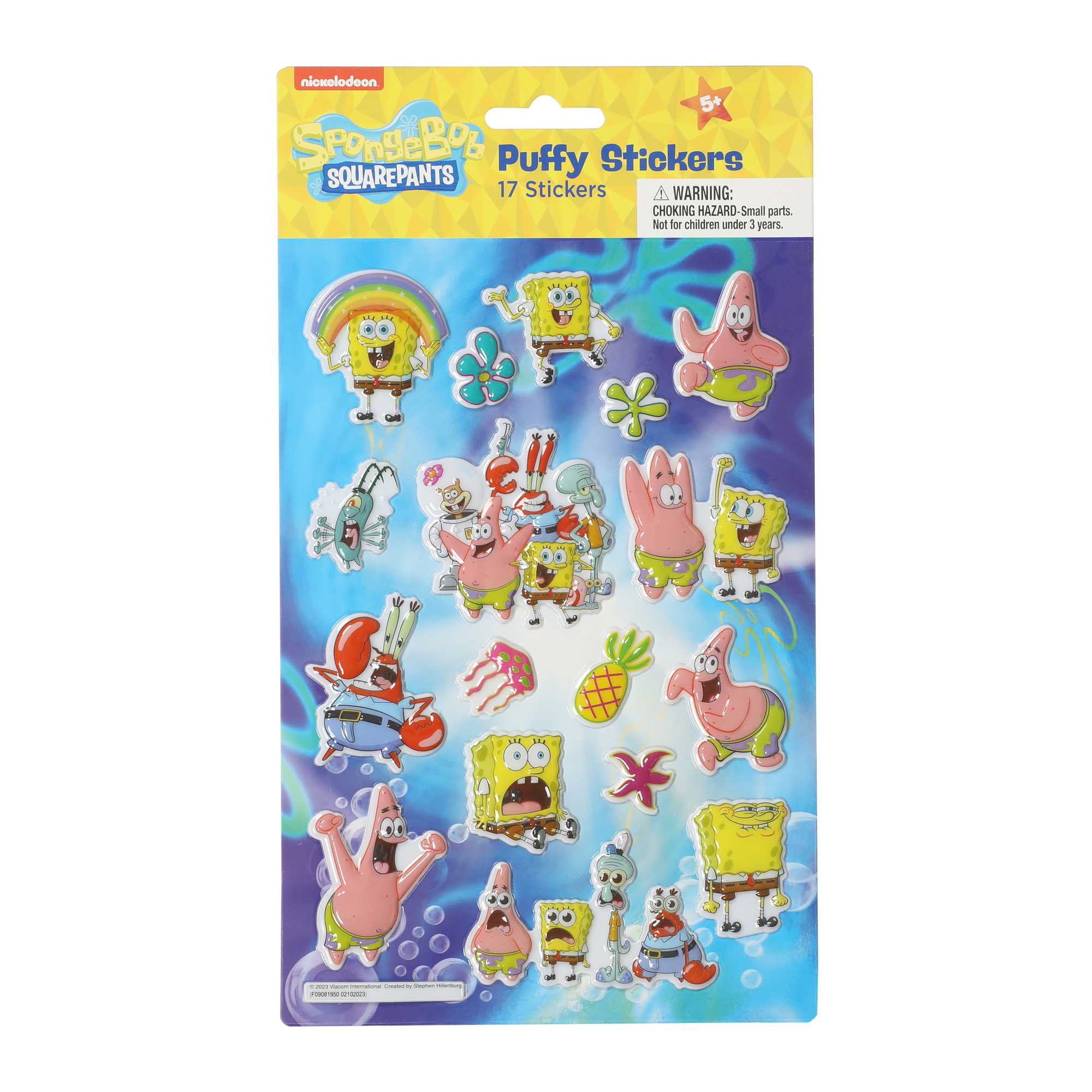 Spongebob Squarepants™ Puffy Stickers 17-Count