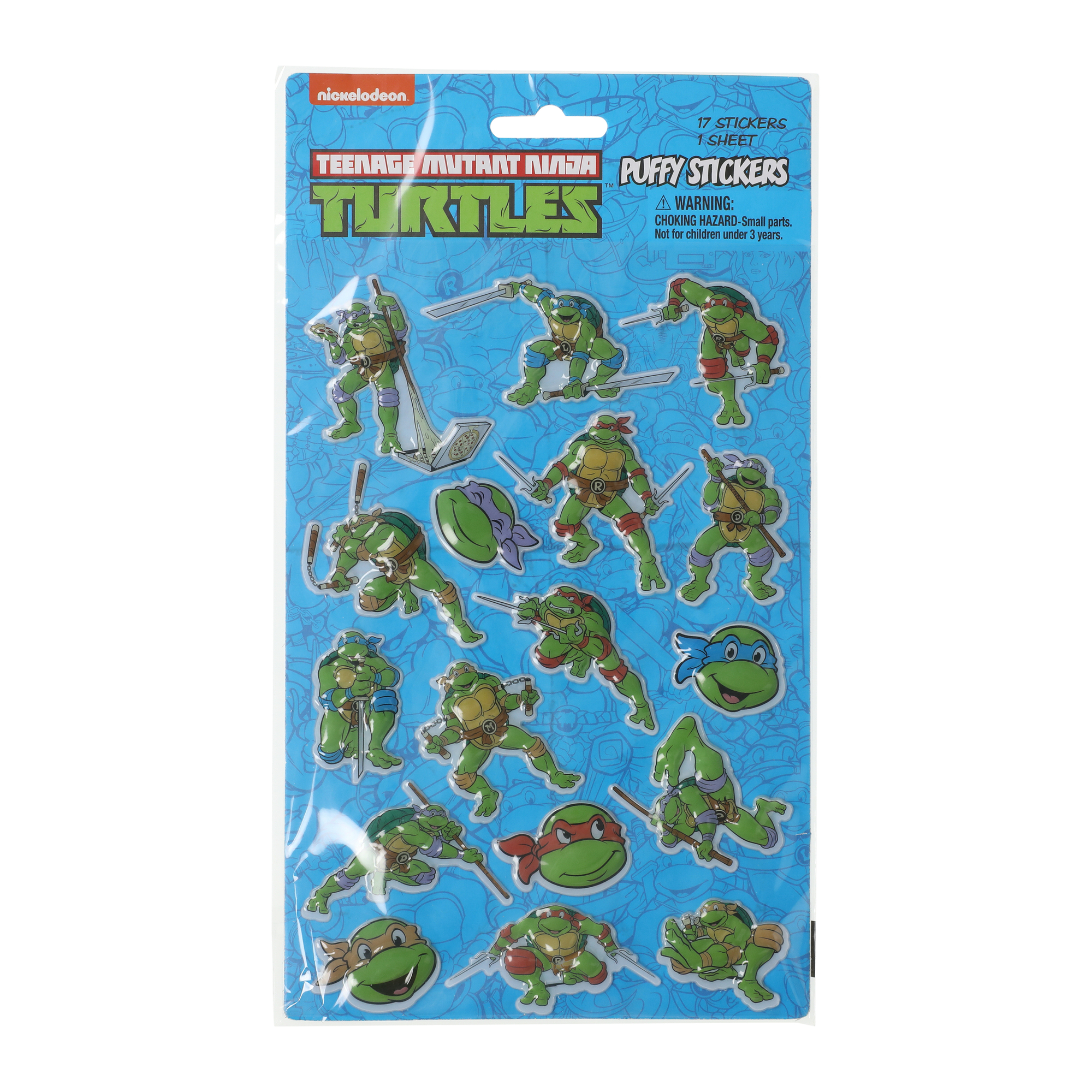 Teenage Mutant Ninja Turtles® Puffy Stickers 17-Count