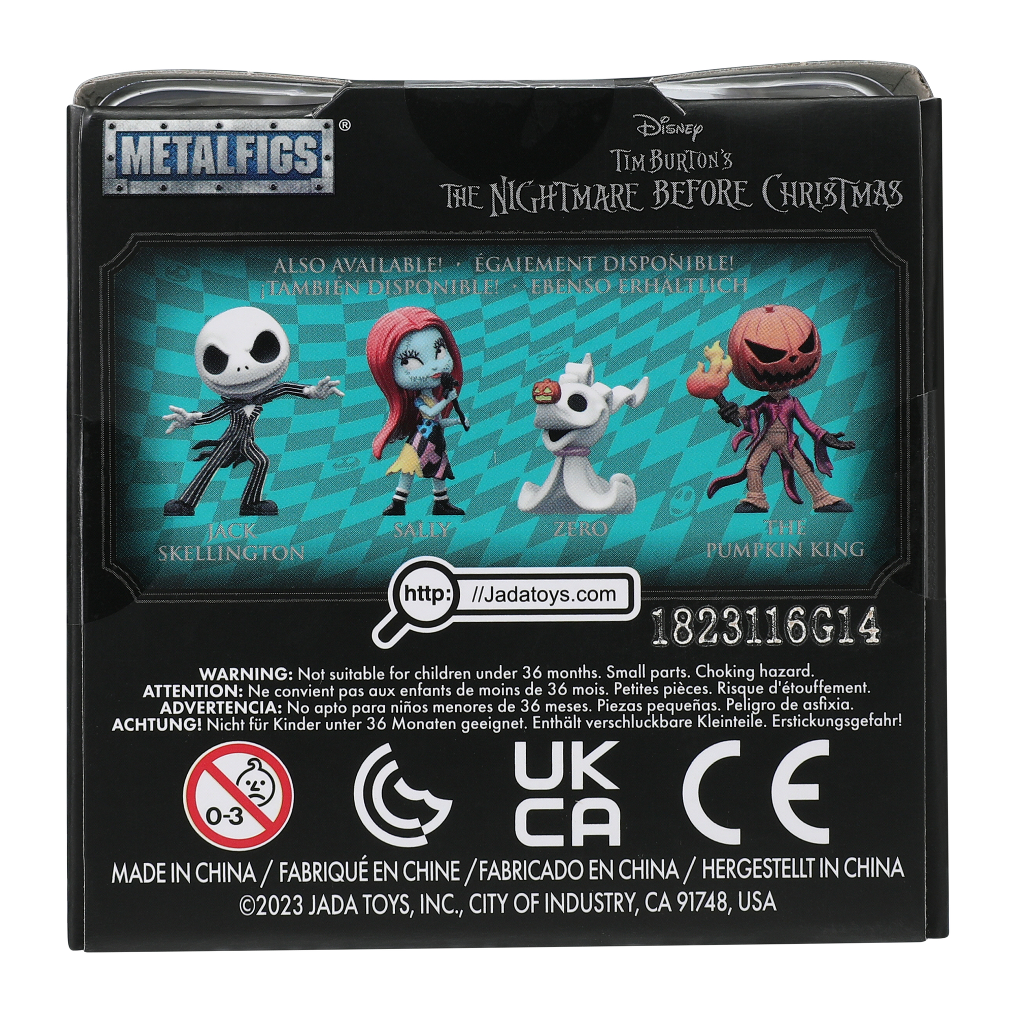 Disney Tim Burton's The Nightmare Before Christmas Metal Figure 2.5in