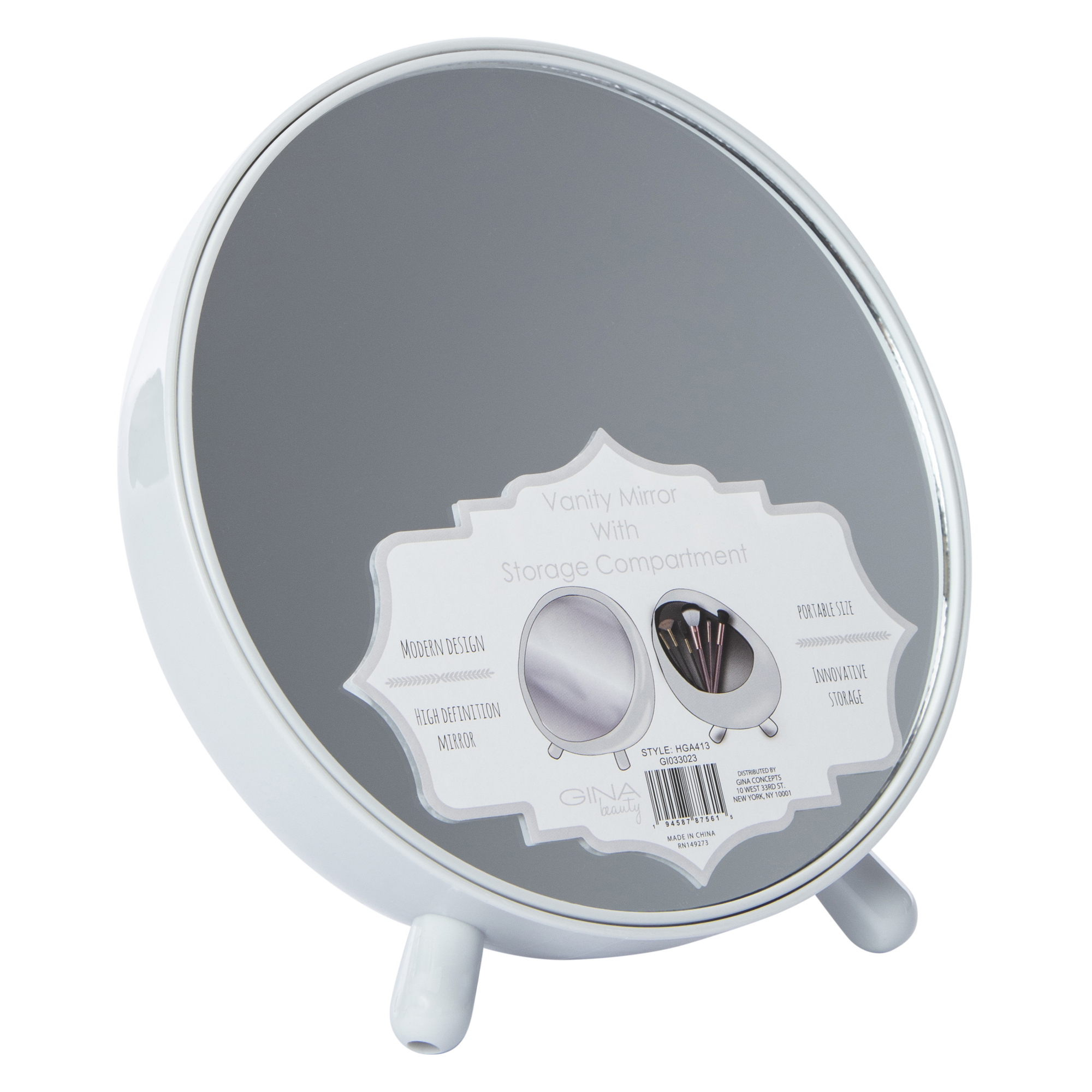 Vanity Mirror With Storage Compartment
