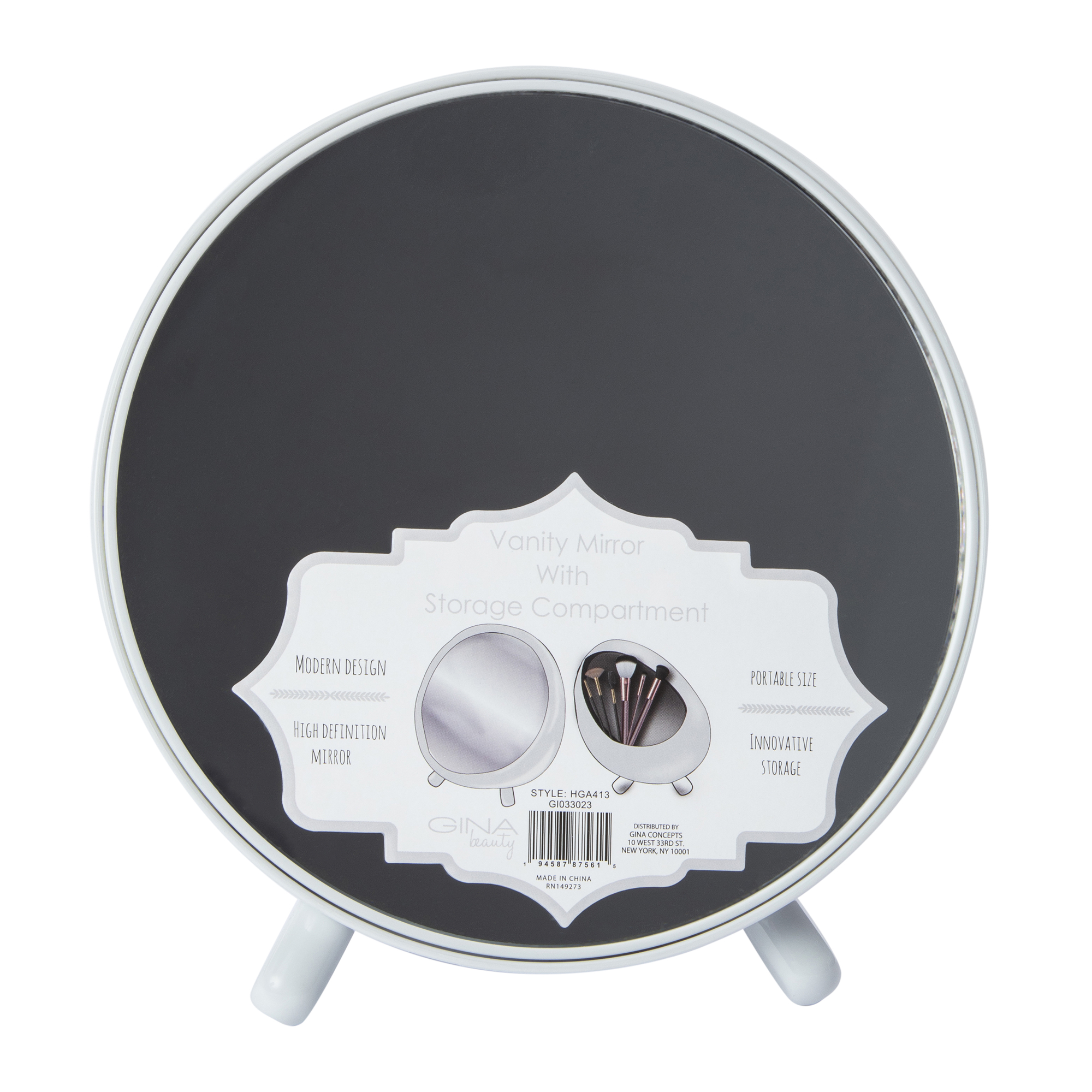 Vanity Mirror With Storage Compartment