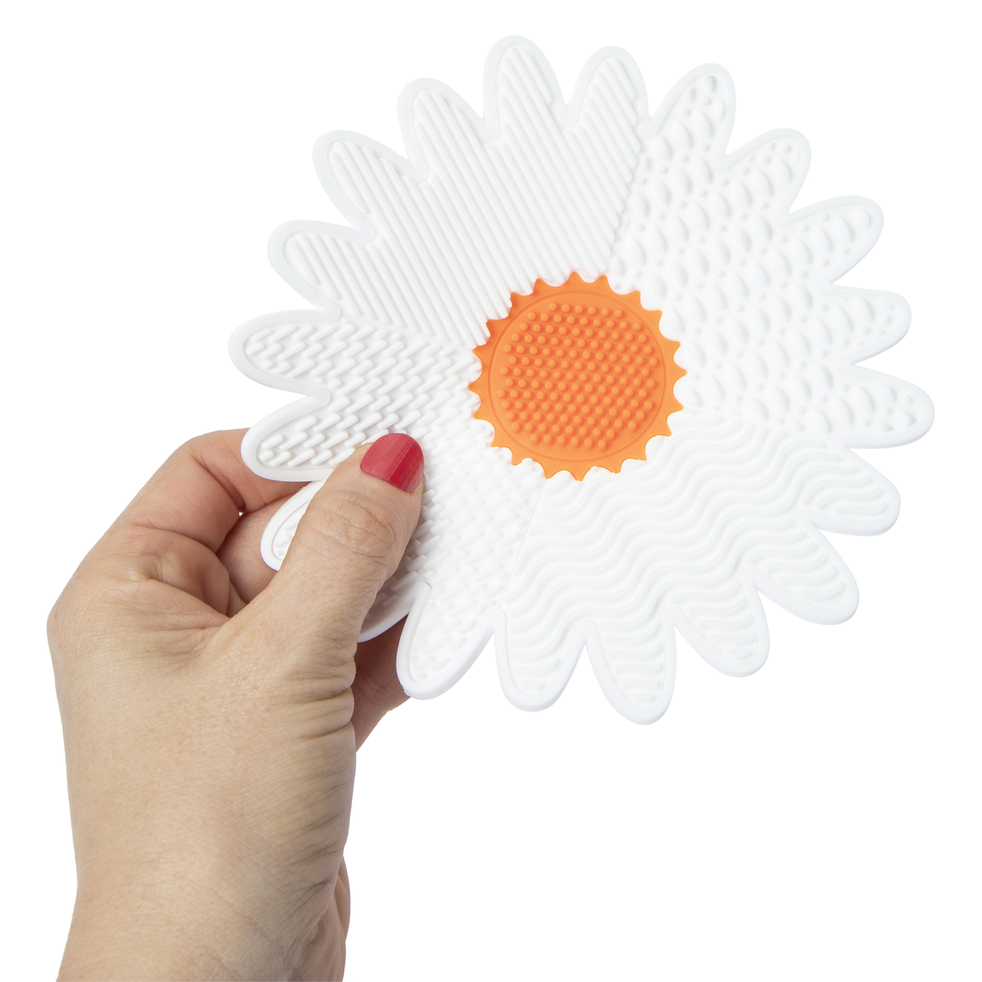 Makeup Brush Cleaning Mat With Suction Cups - Daisy
