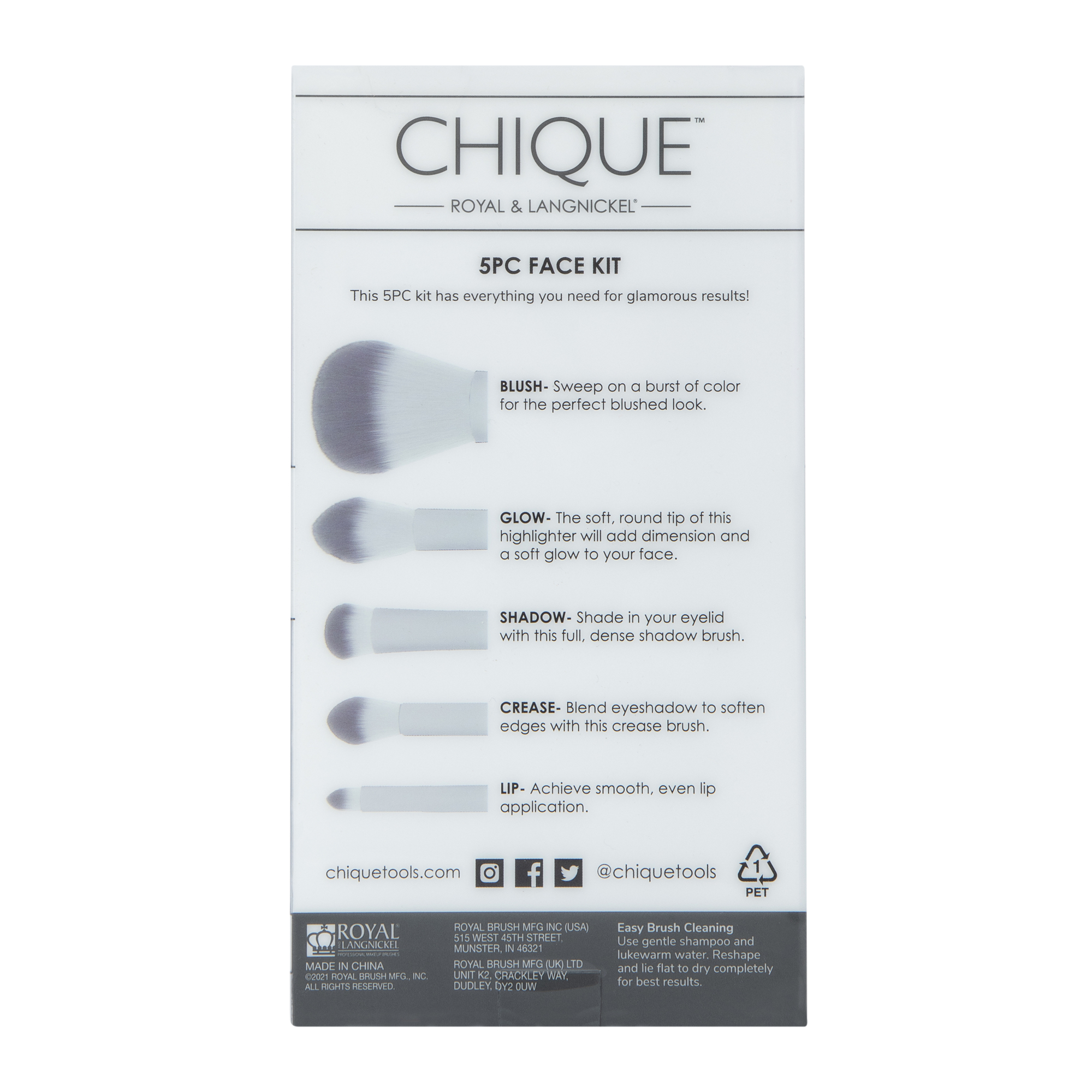 Chique™ Makeup Brush Kit 5-Count
