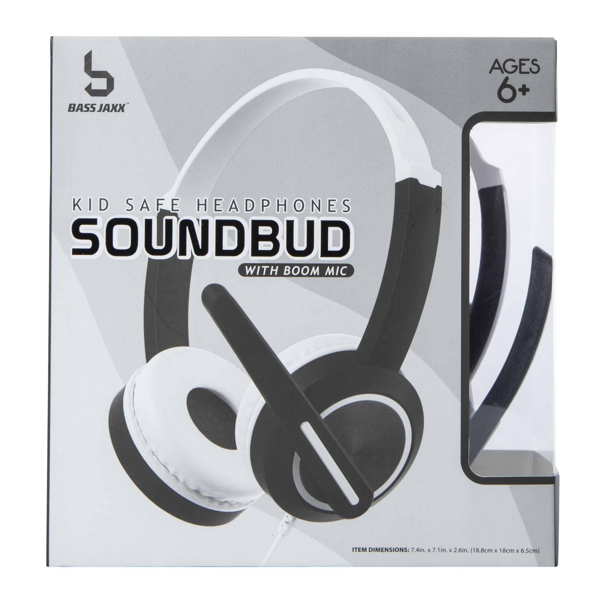 Soundbud Kid-Safe Wired Headphones With Boom Mic