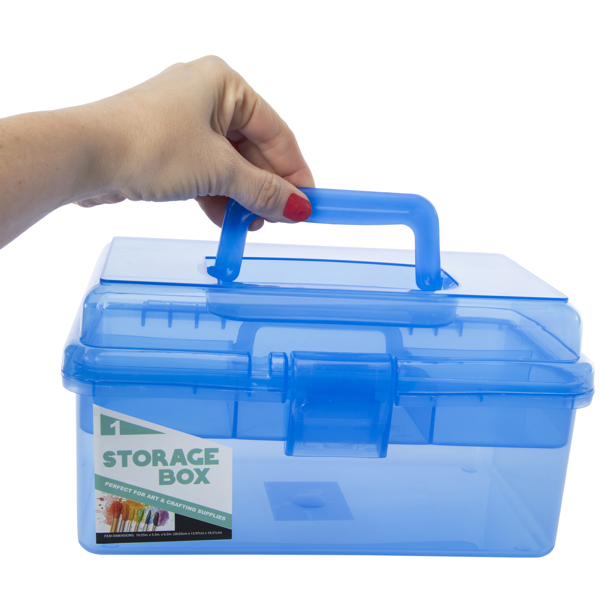 Storage Box With Lid 10.25in x 6.5in