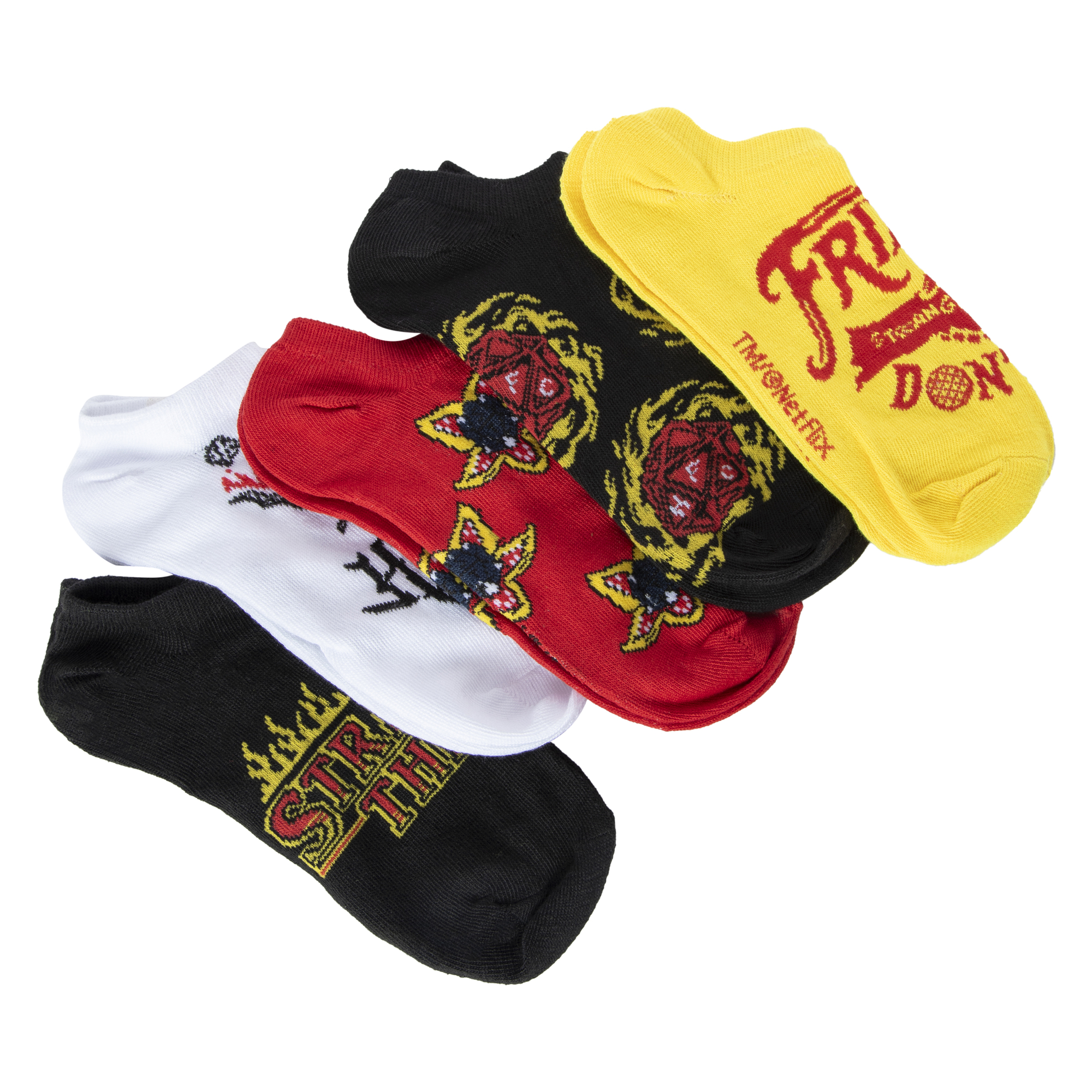 Stranger Things™ Ladies No-Show Socks 5-Pack - Hellfire Club