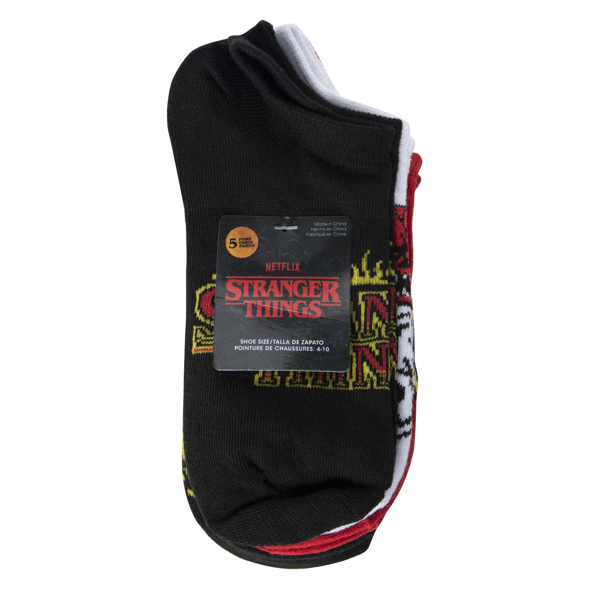 Stranger Things™ Ladies No-Show Socks 5-Pack - Hellfire Club