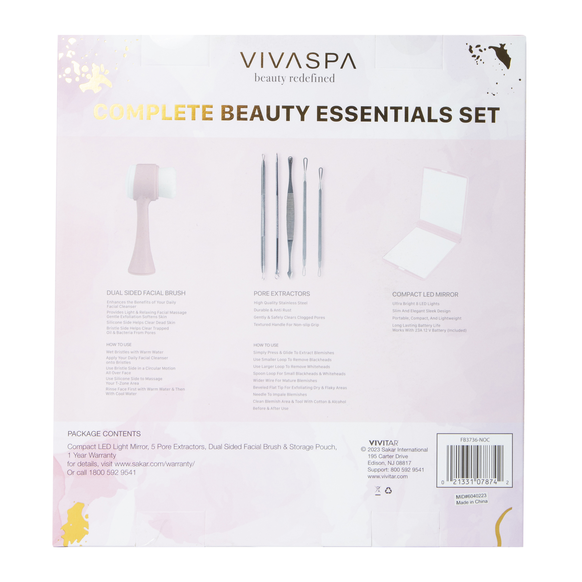 Vivaspa Complete Beauty Essentials 8-Piece Set