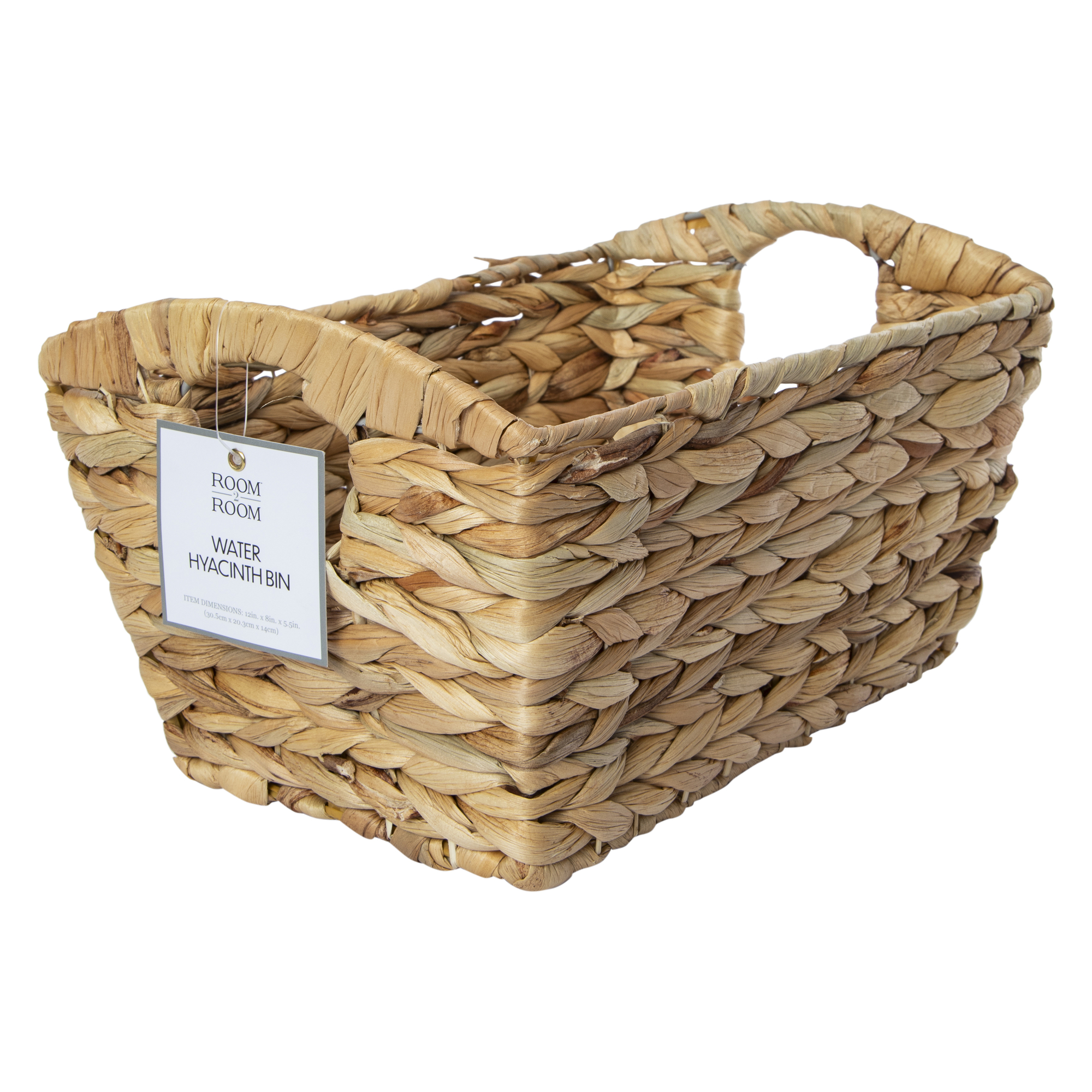 Rectangle Water Hyacinth Storage Bin 8in x 12in