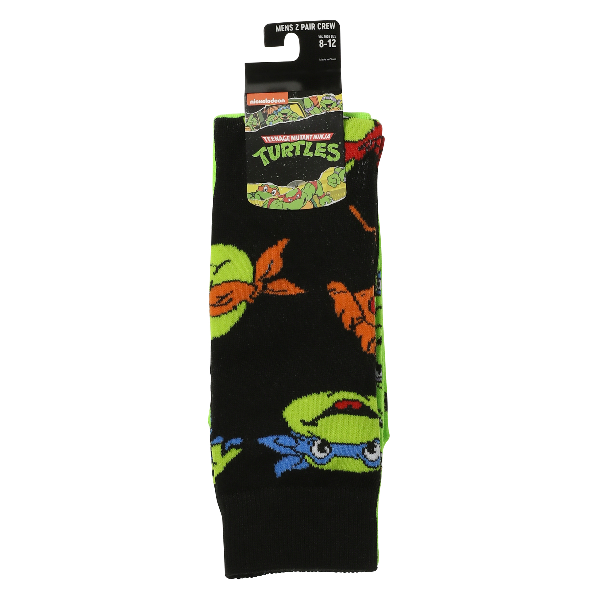Teenage Mutant Ninja Turtles® Mens Crew Socks 2-Pack