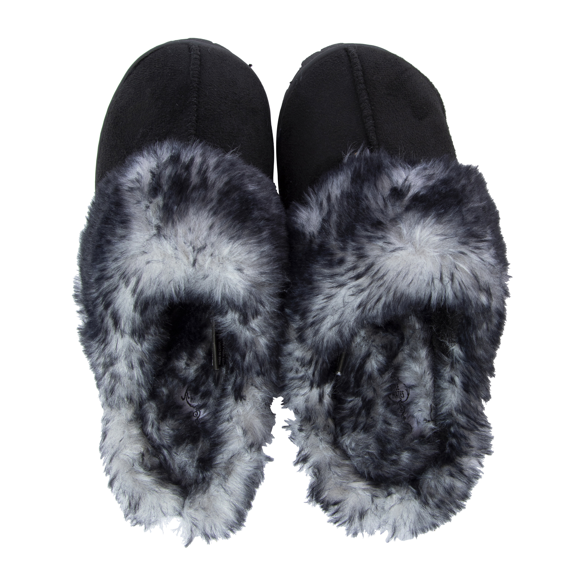 Fluffy Lug Sole Scuff Slippers
