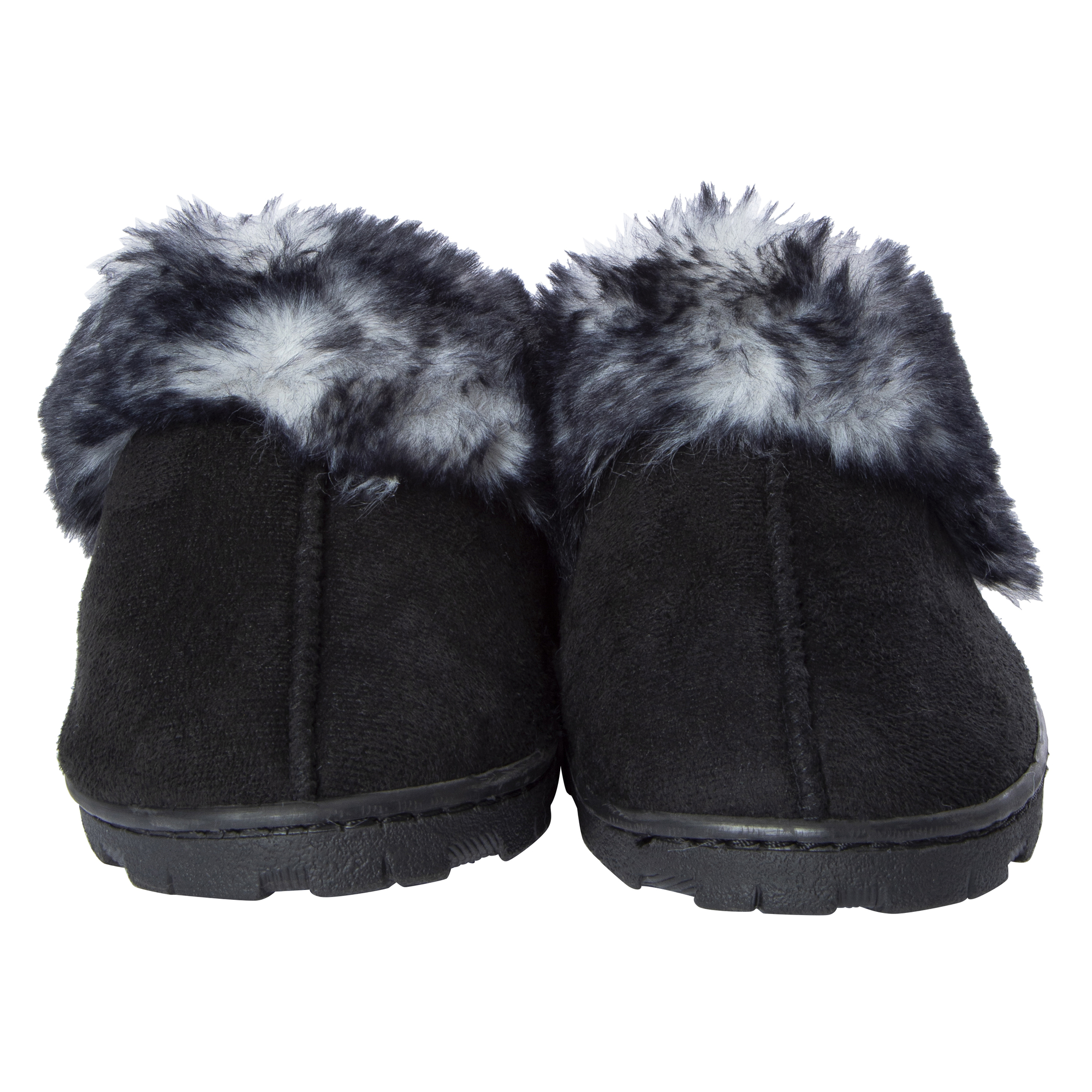 Fluffy Lug Sole Scuff Slippers