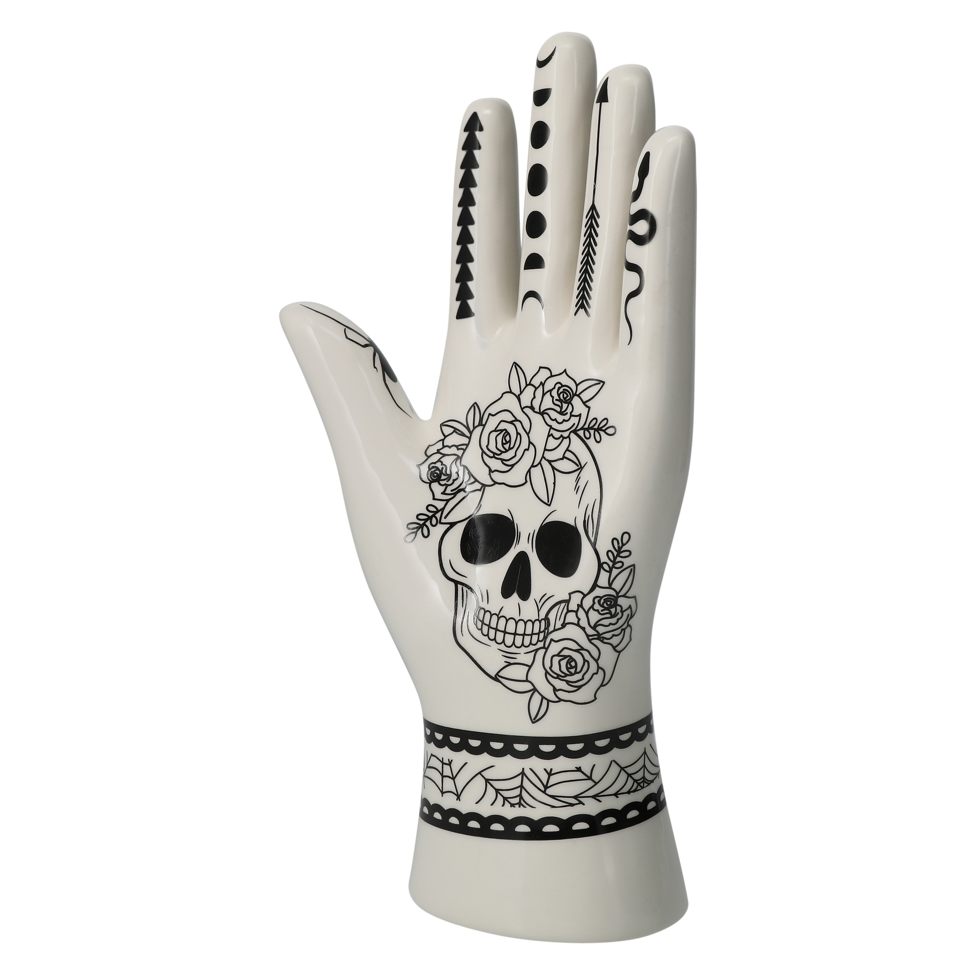 Halloween Tattoo Palm Decoration 9in