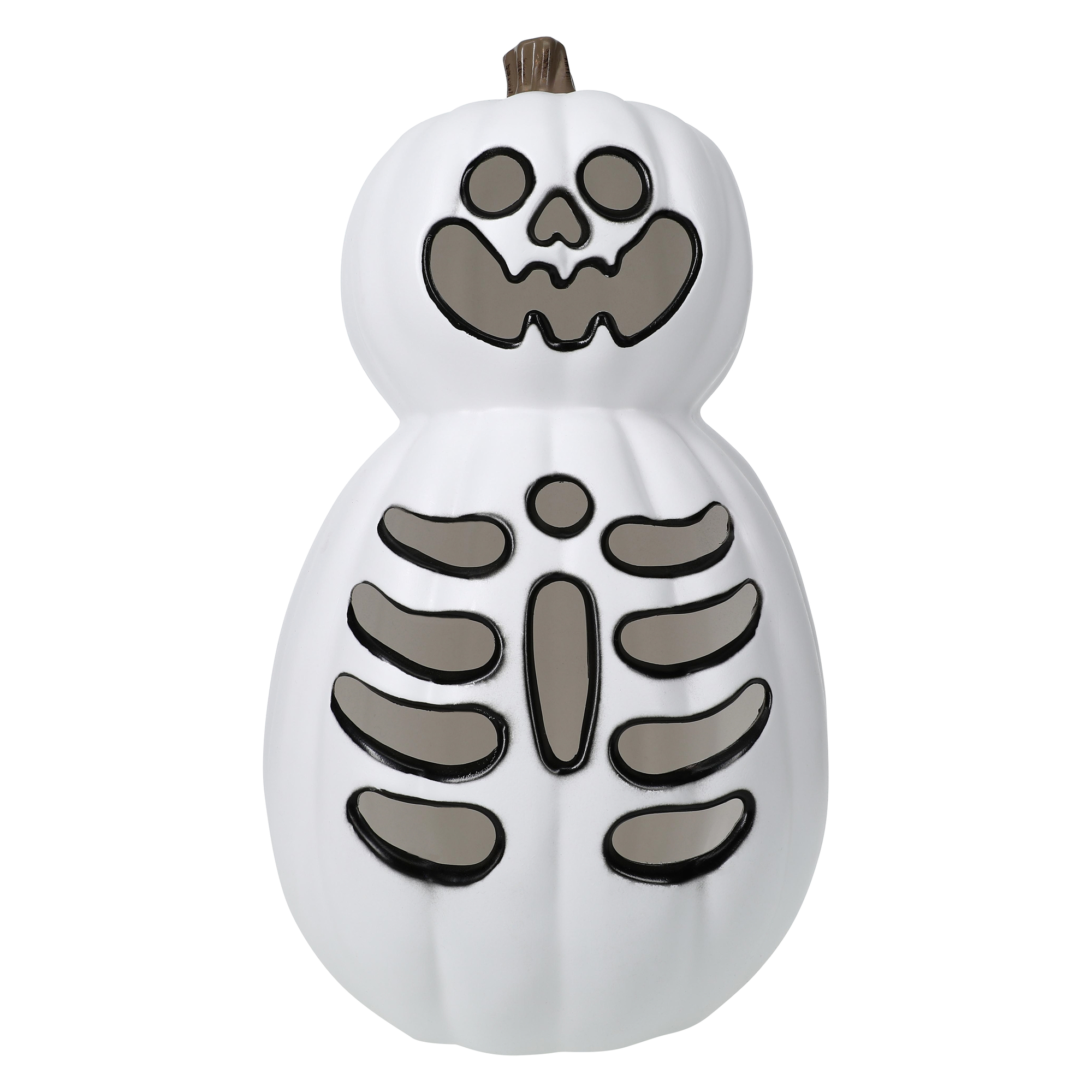 LED Light Up Skeleton Pumpkin Decoration 15.35in