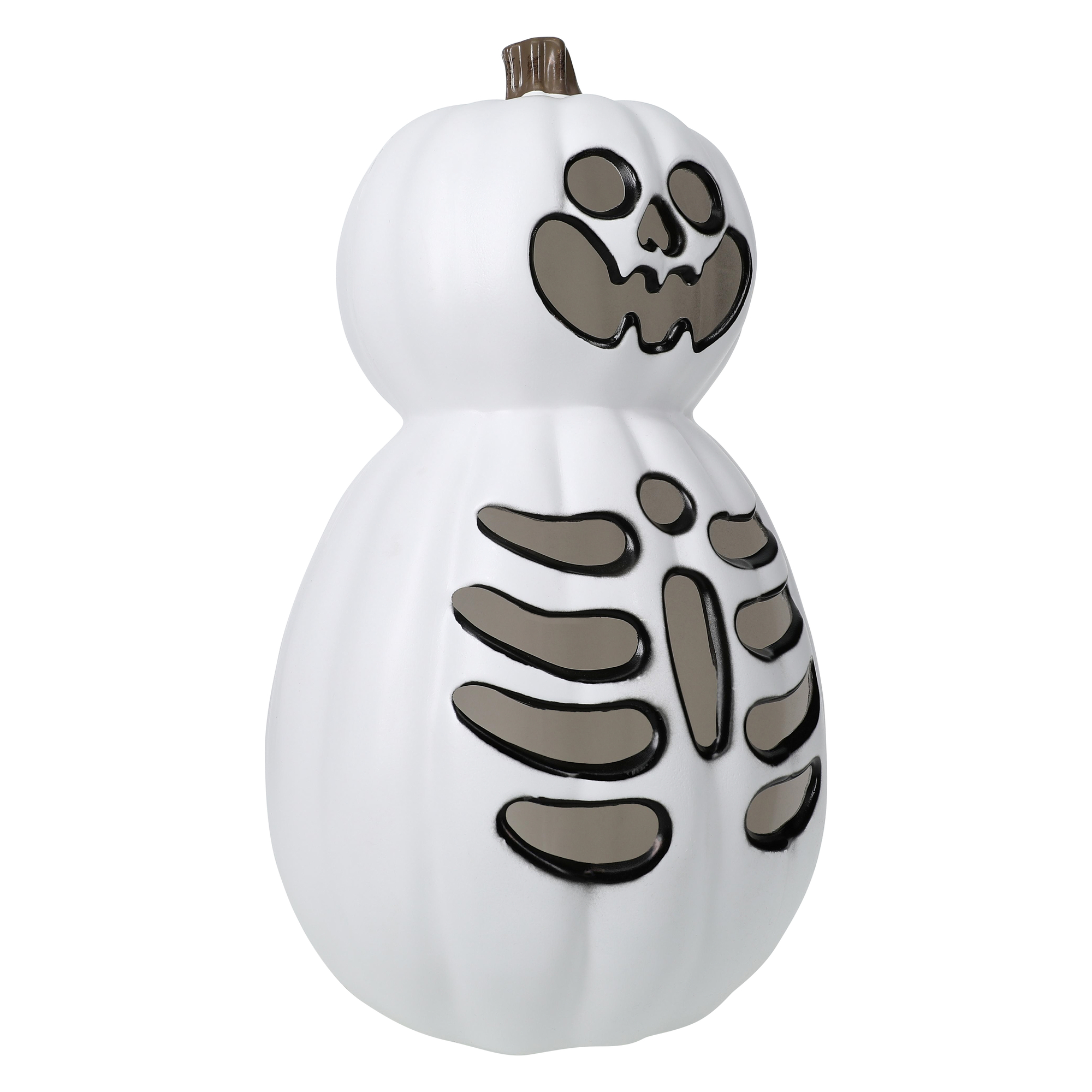 LED Light Up Skeleton Pumpkin Decoration 15.35in