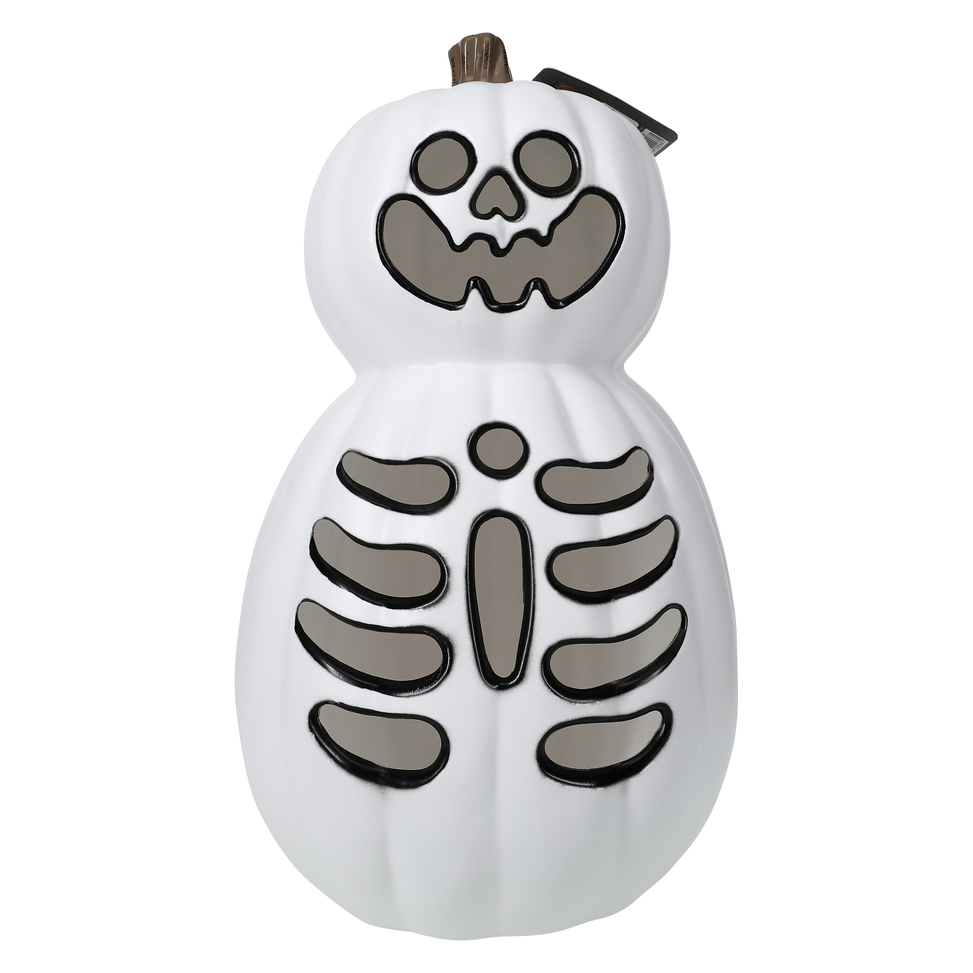 LED Light Up Skeleton Pumpkin Decoration 15.35in