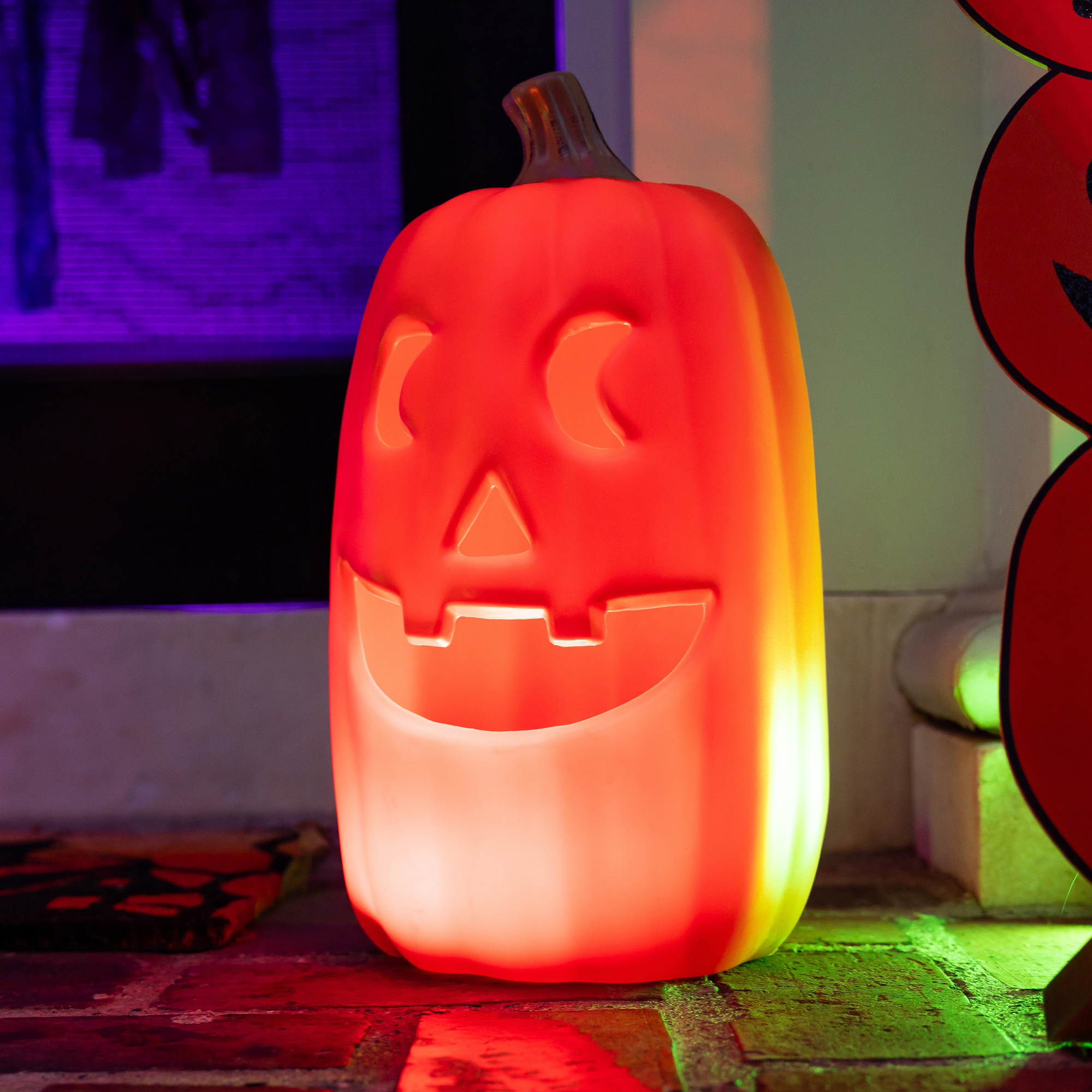 LED Light Up Pumpkin Decoration 16.14in