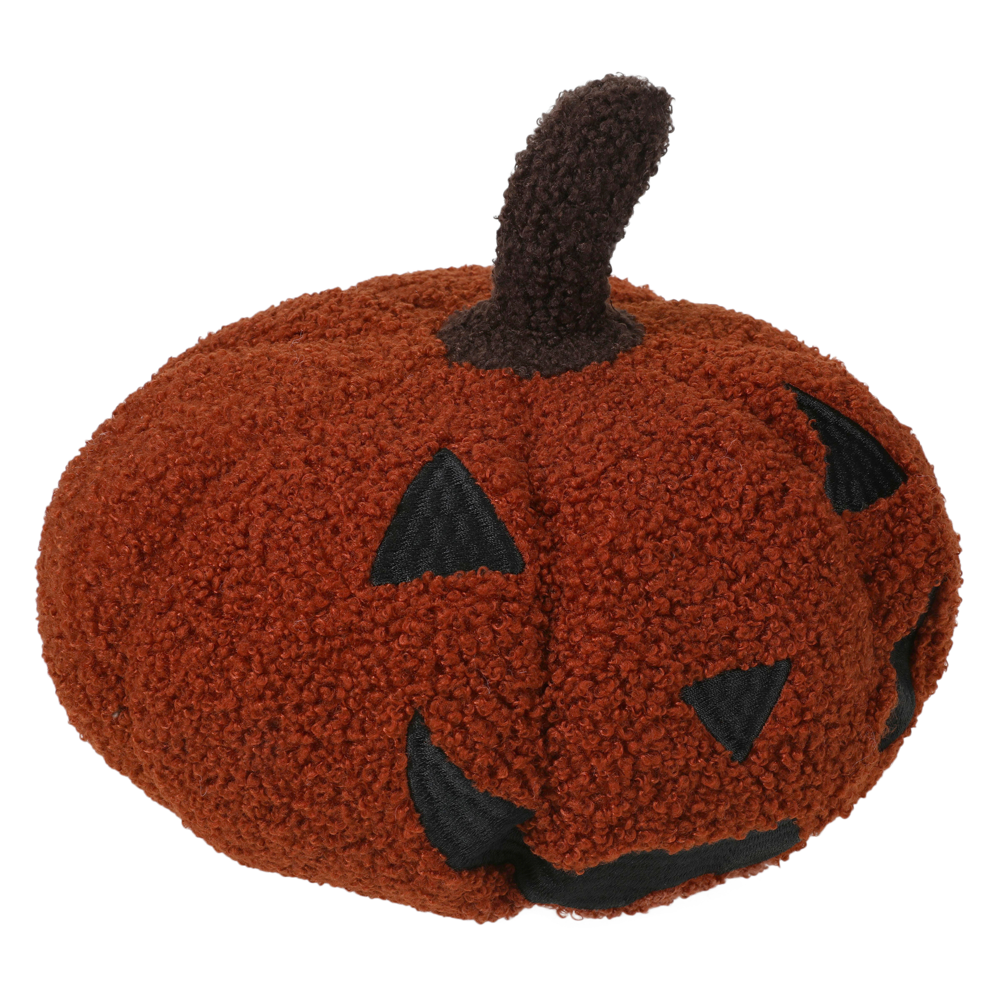 Faux Sherpa Pumpkin Pillow 9in x 7.87in