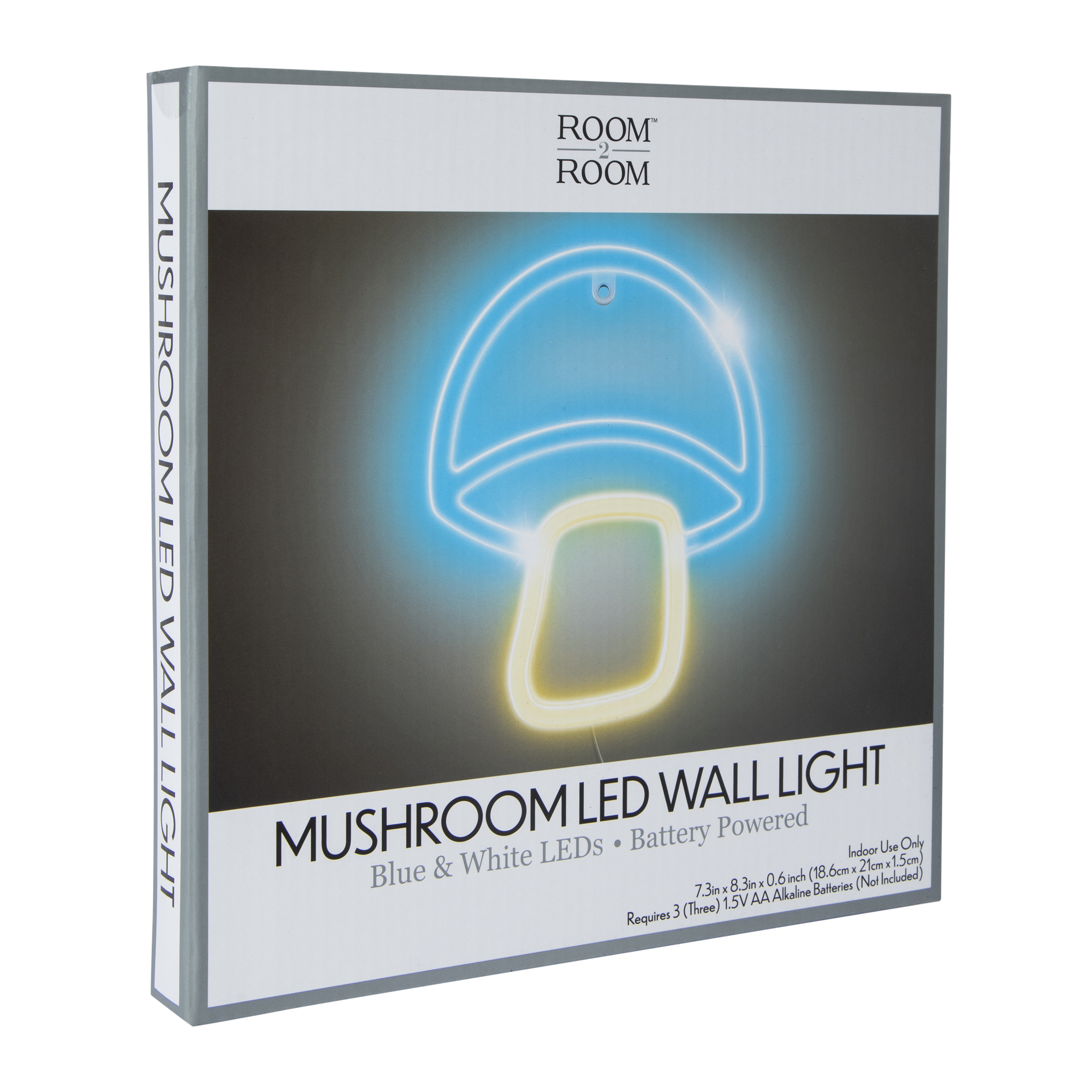 Mushroom LED Wall Light 8.3in x 7.3in