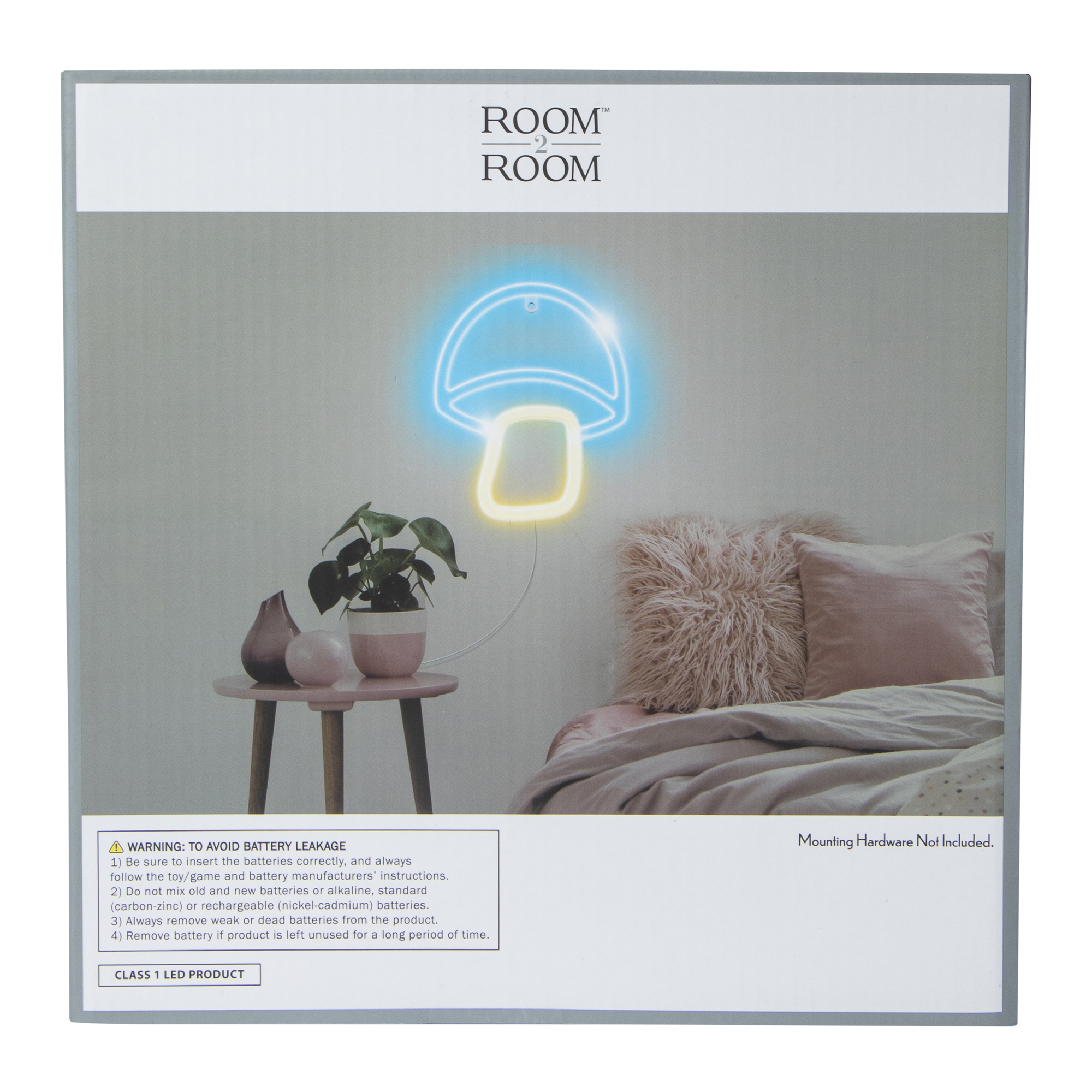 Mushroom LED Wall Light 8.3in x 7.3in