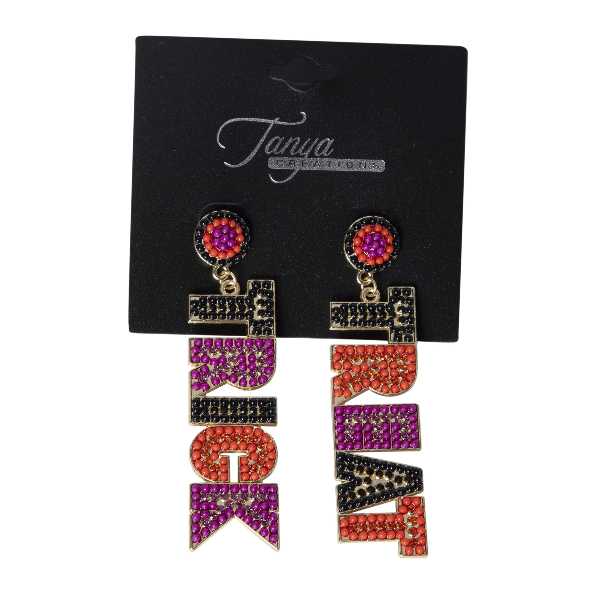 Trick Or Treat Dangle Halloween Earrings